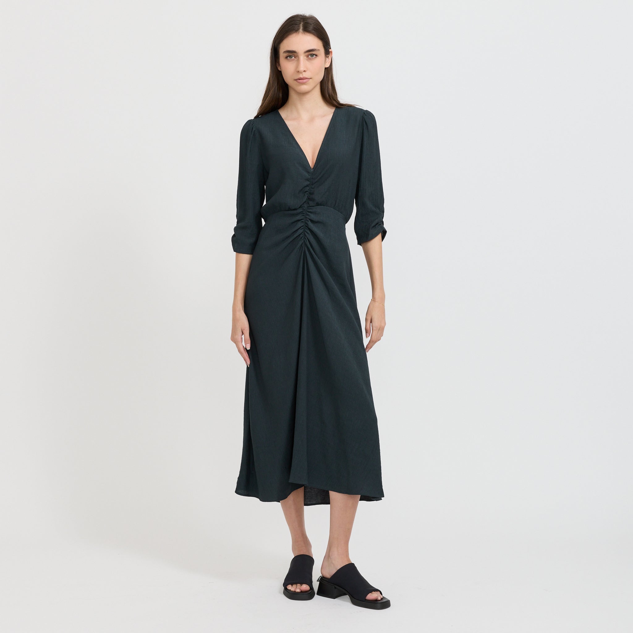 Sessun | Nylia Dress Smoke Green | Maplestore