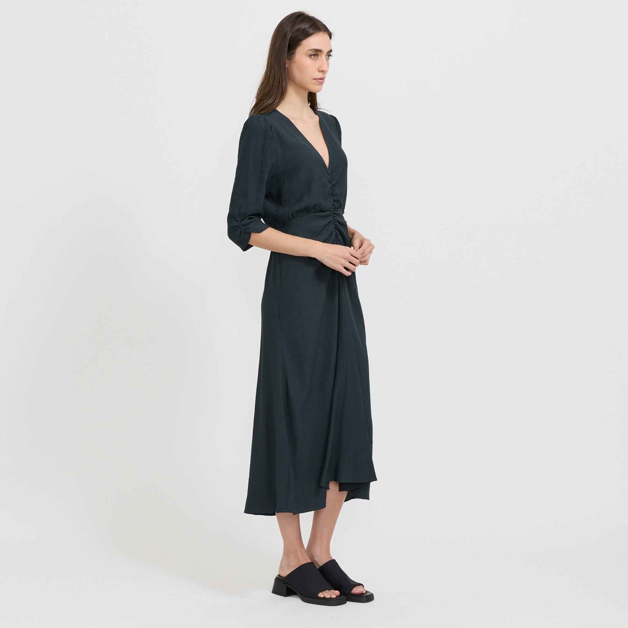 Sessun | Nylia Dress Smoke Green | Maplestore