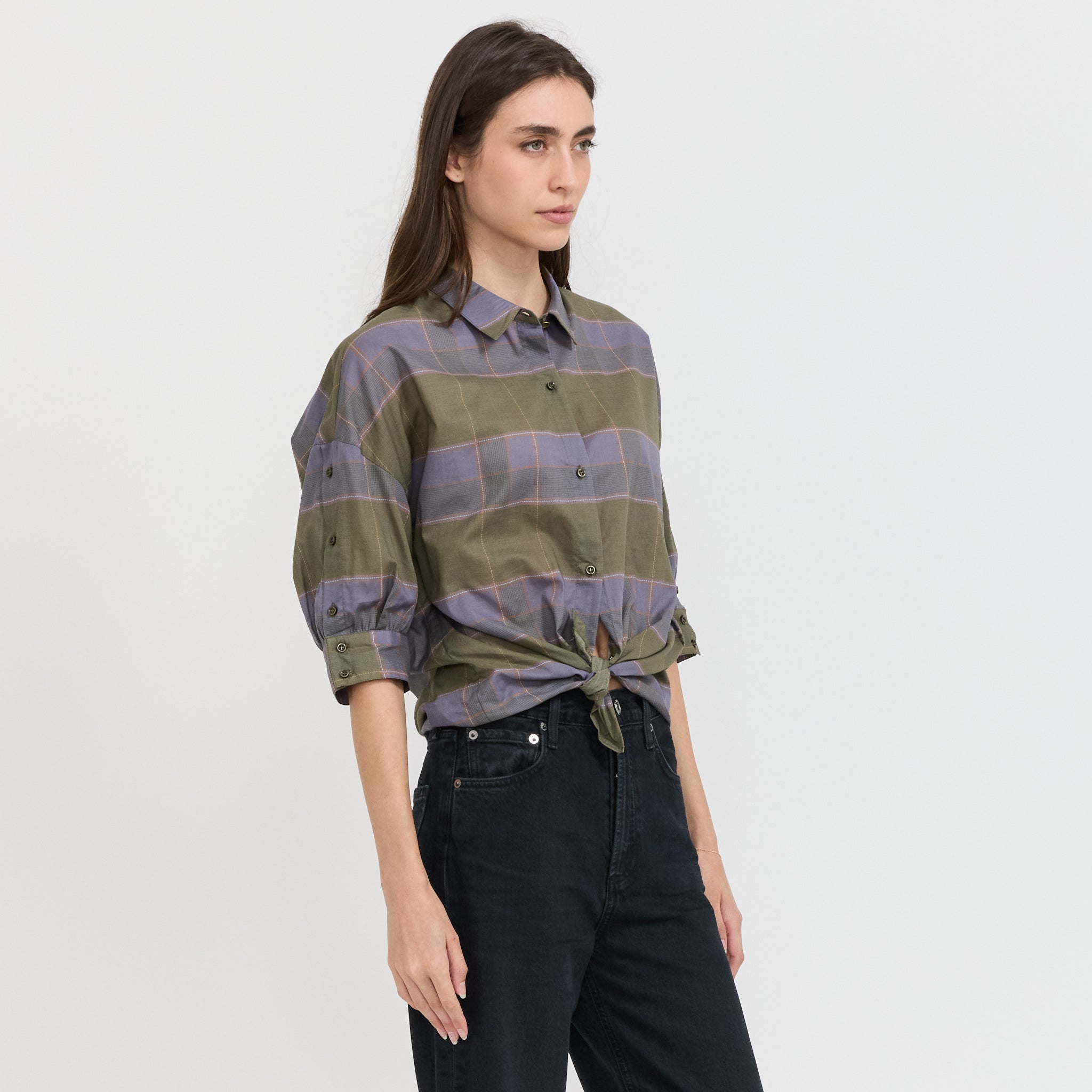 Sessun | Valea Shirt Agave Nuchecko | Maplestore