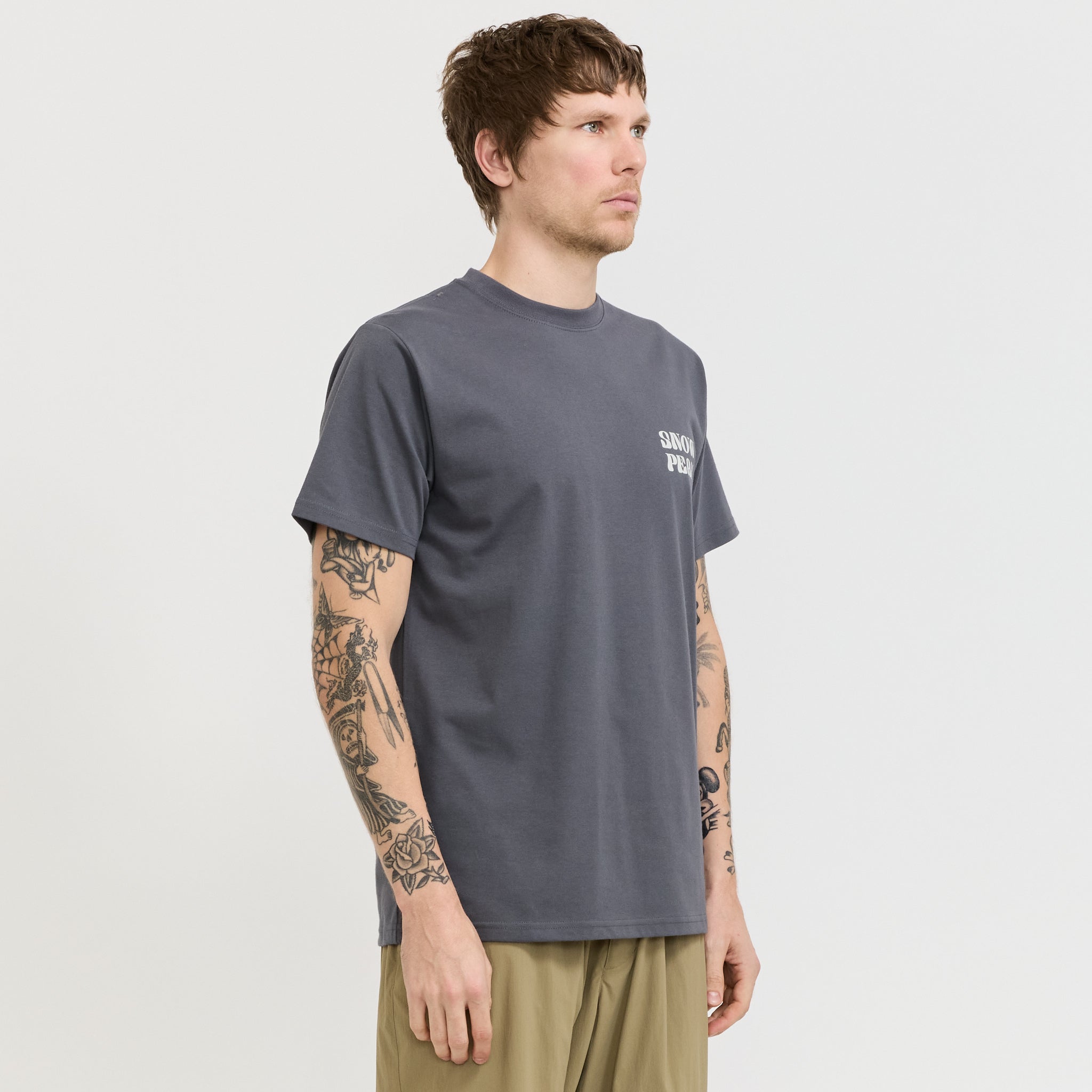 Camping Graphic T-Shirt Charcoal