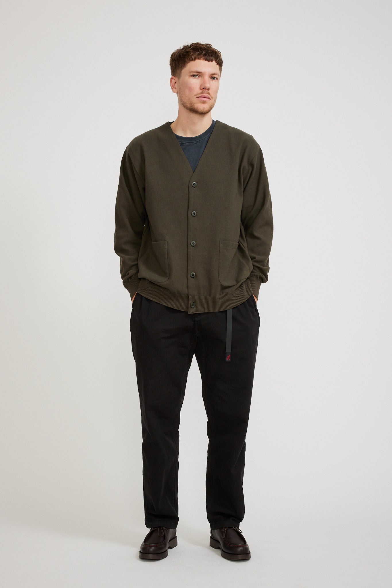 Snow Peak | Co/Pe Knit Cardigan Olive | Maplestore