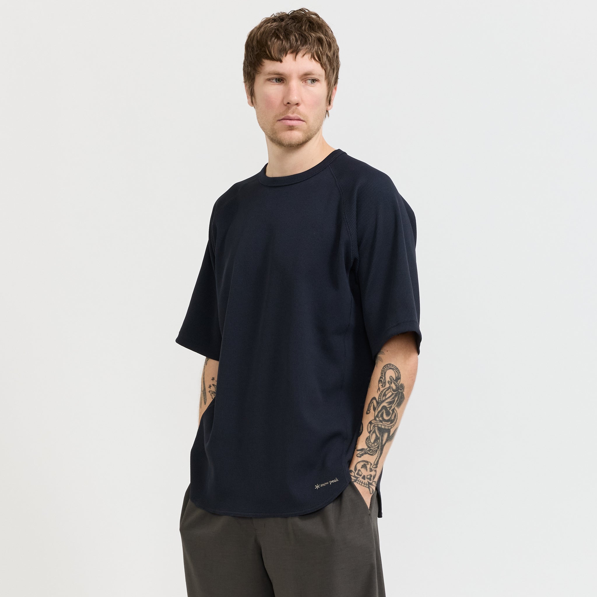 Dry Waffle T-Shirt Dark Navy