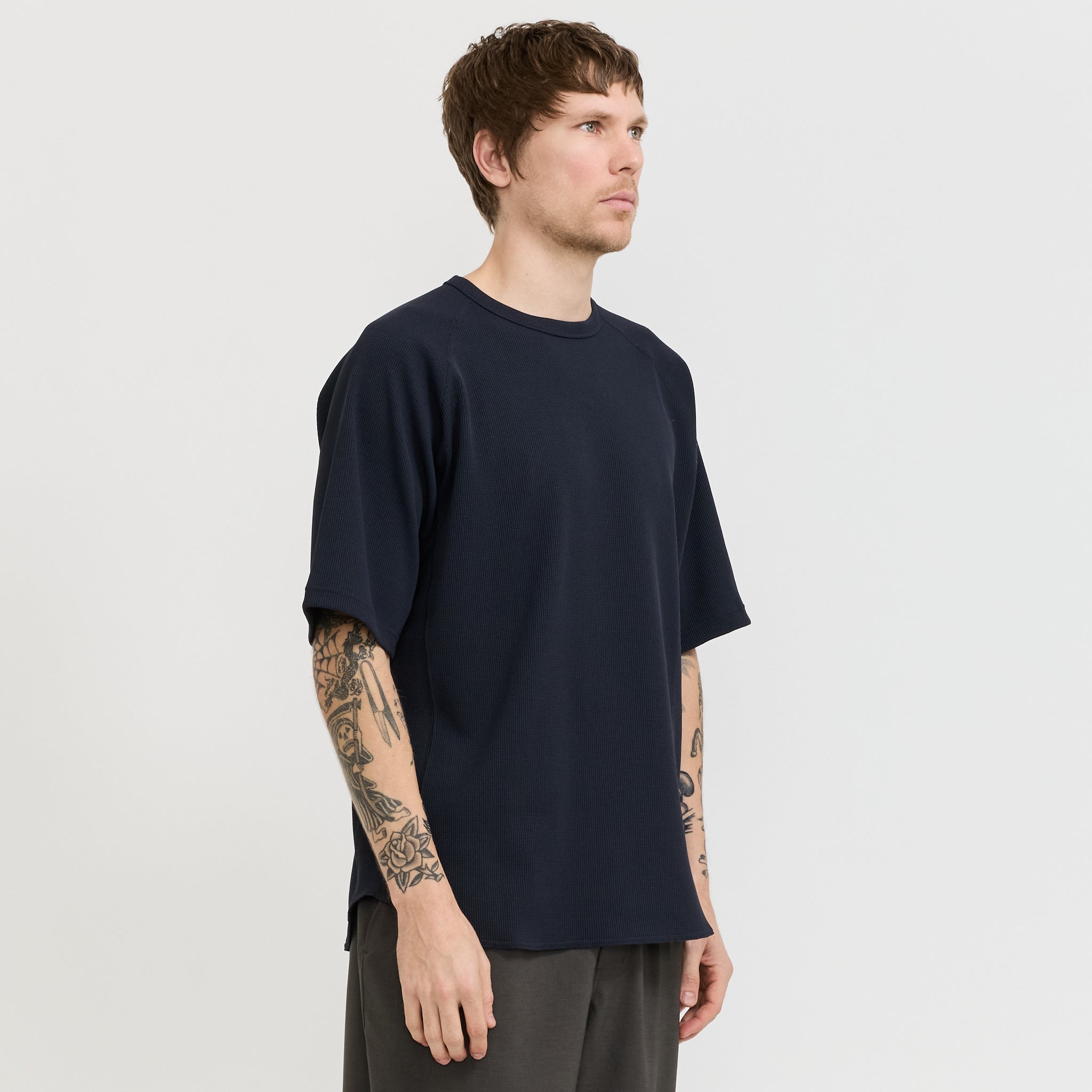 Dry Waffle T-Shirt Dark Navy