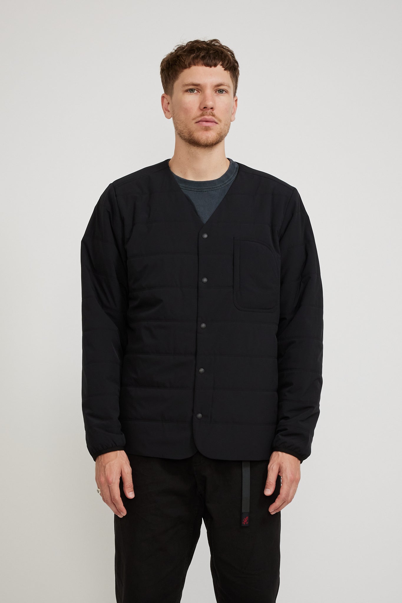 Snow Peak | Flexible Insulated Cardigan Black | Maplestore