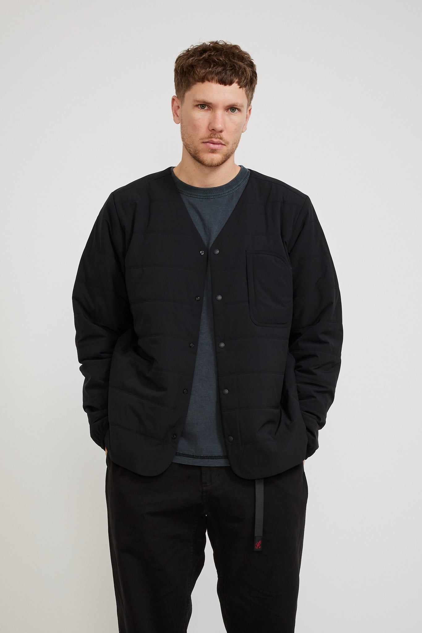 Snow Peak | Flexible Insulated Cardigan Black | Maplestore