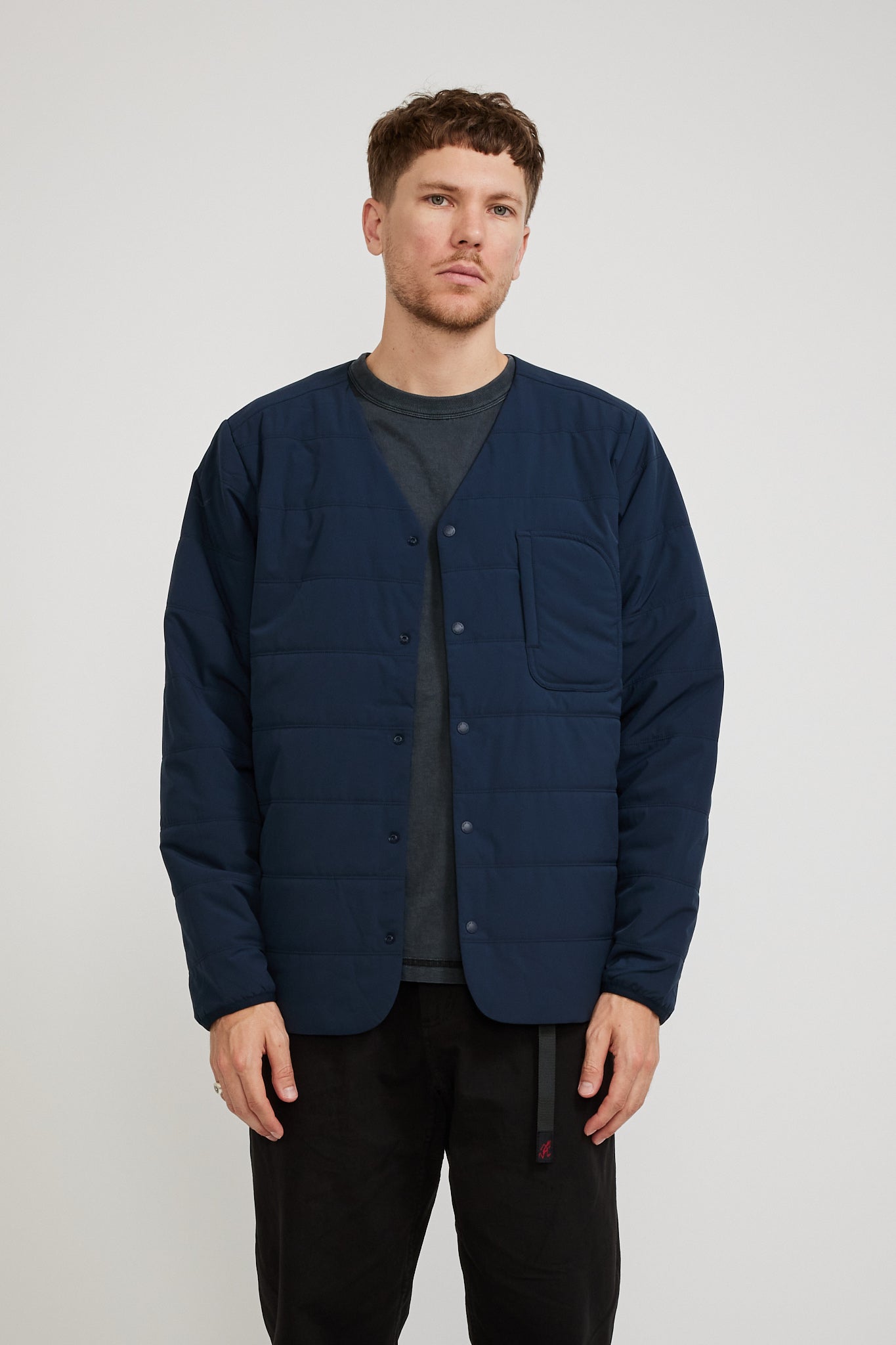 Snow Peak | Flexible Insulated Cardigan Navy | Maplestore