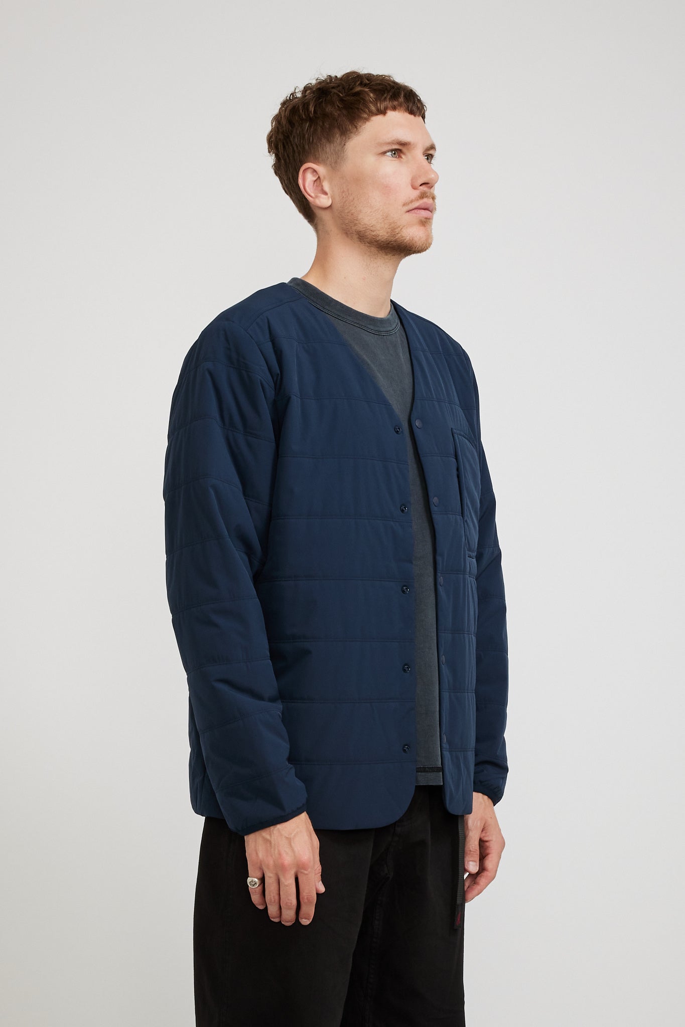 Snow Peak | Flexible Insulated Cardigan Navy | Maplestore