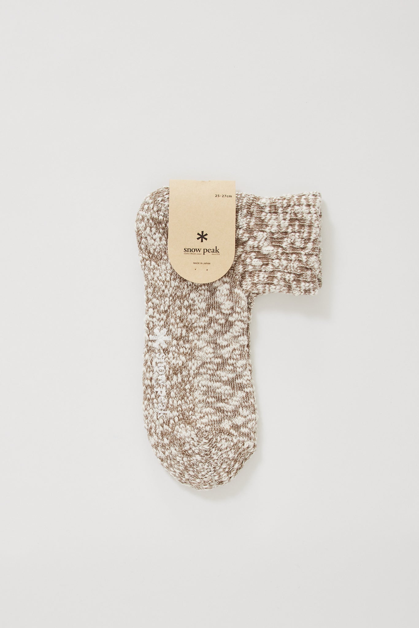 Snow Peak | Gara Gara Socks M Brown | Maplestore