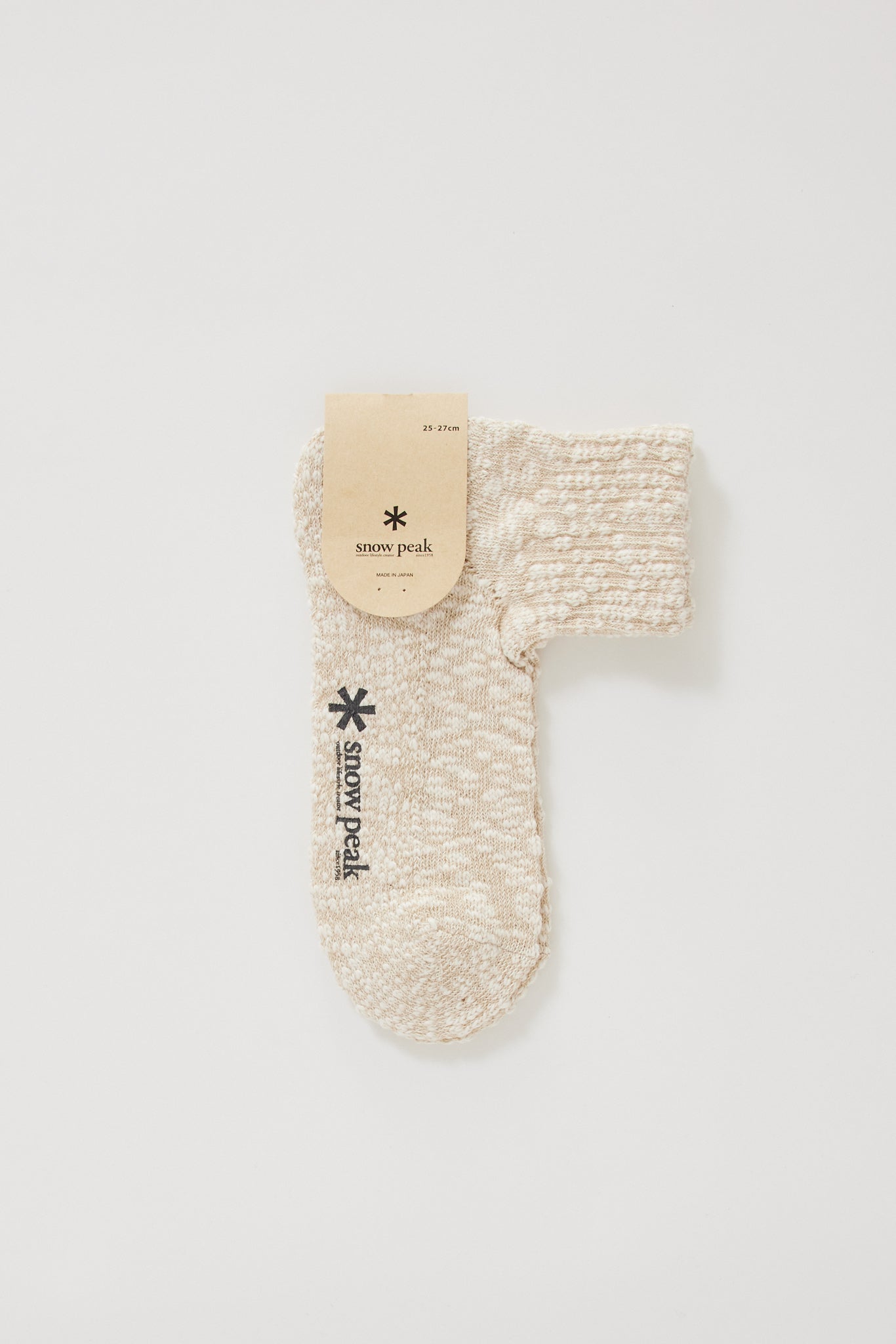 Snow Peak | Gara Gara Socks M Ivory | Maplestore