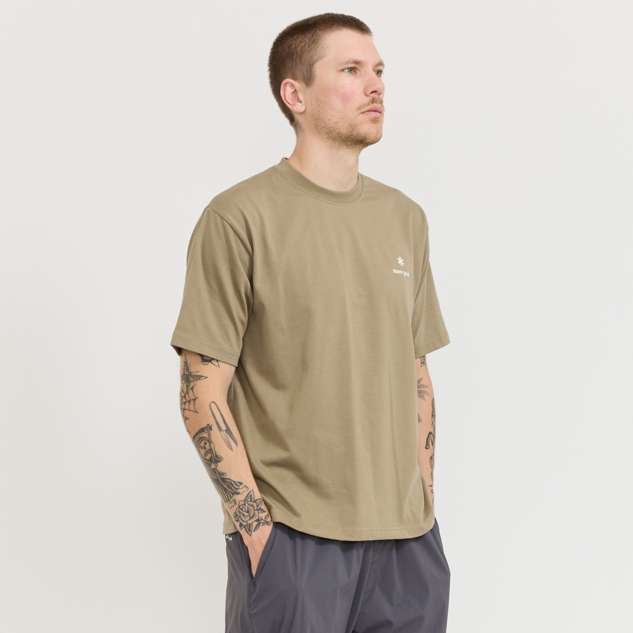 New Standard Logo T-Shirt Khaki