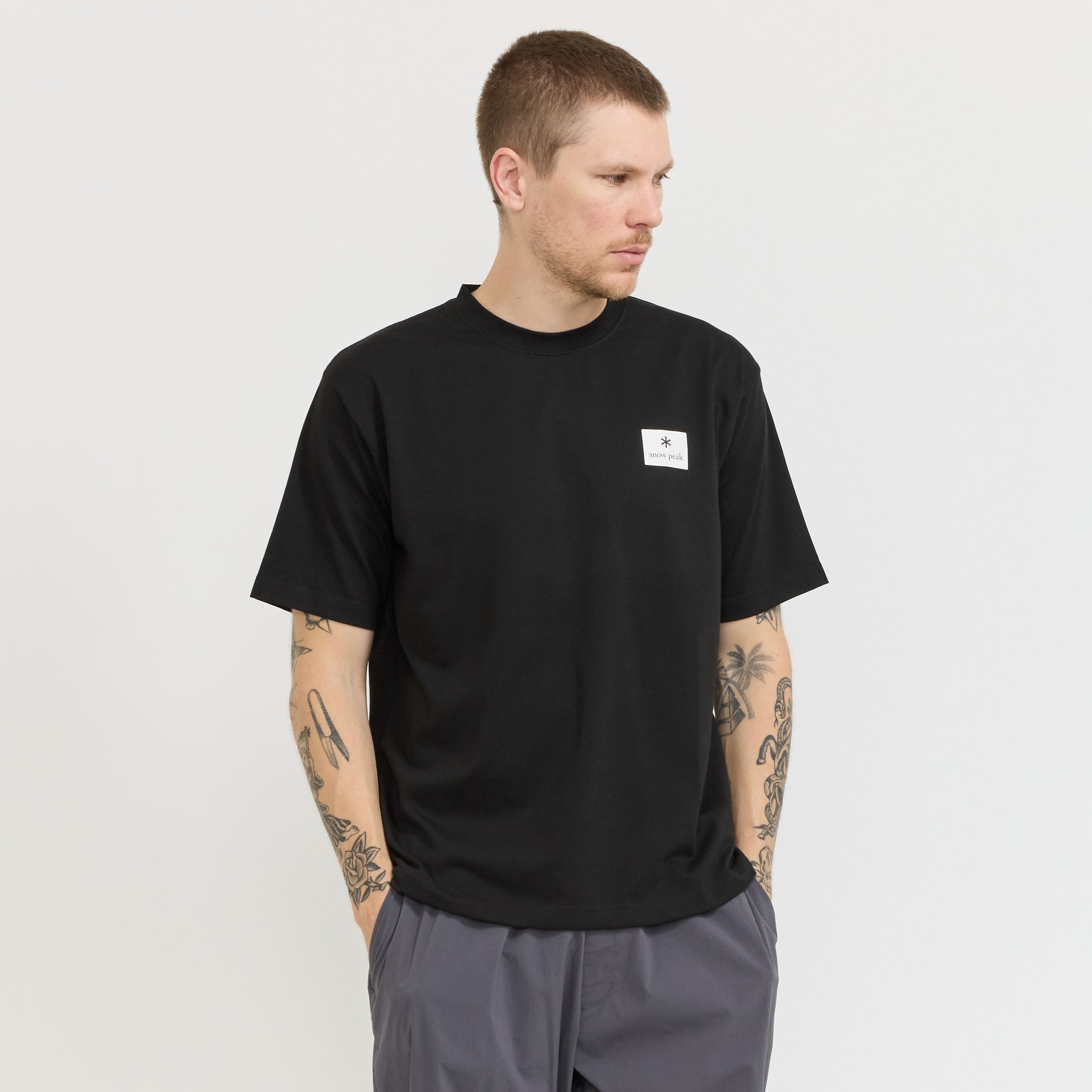 New Standard Square Logo T-Shirt Black