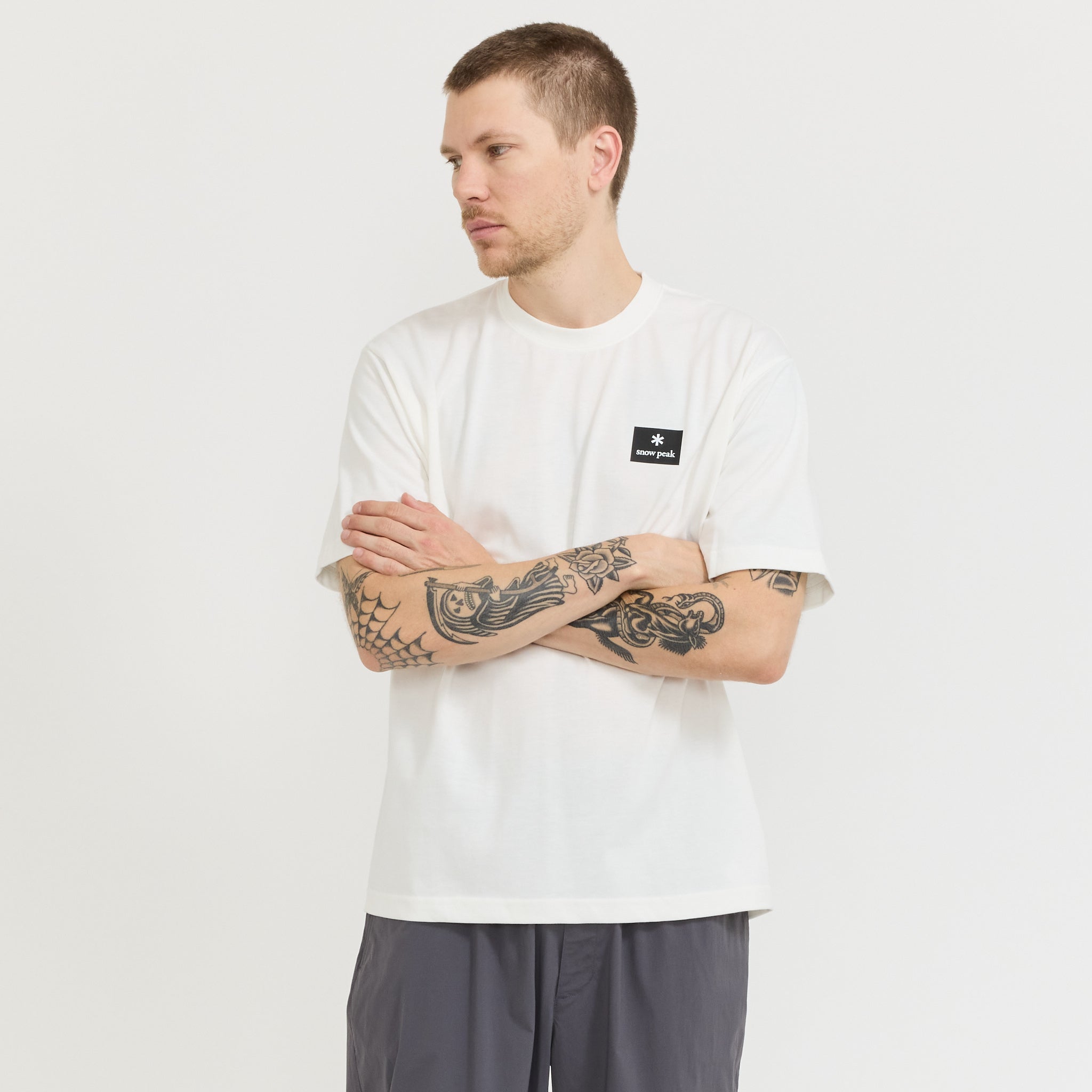 New Standard Square Logo T-Shirt Off White