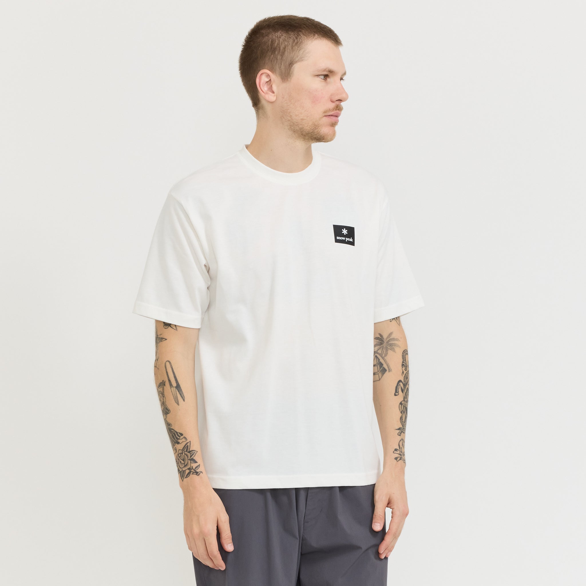 New Standard Square Logo T-Shirt Off White