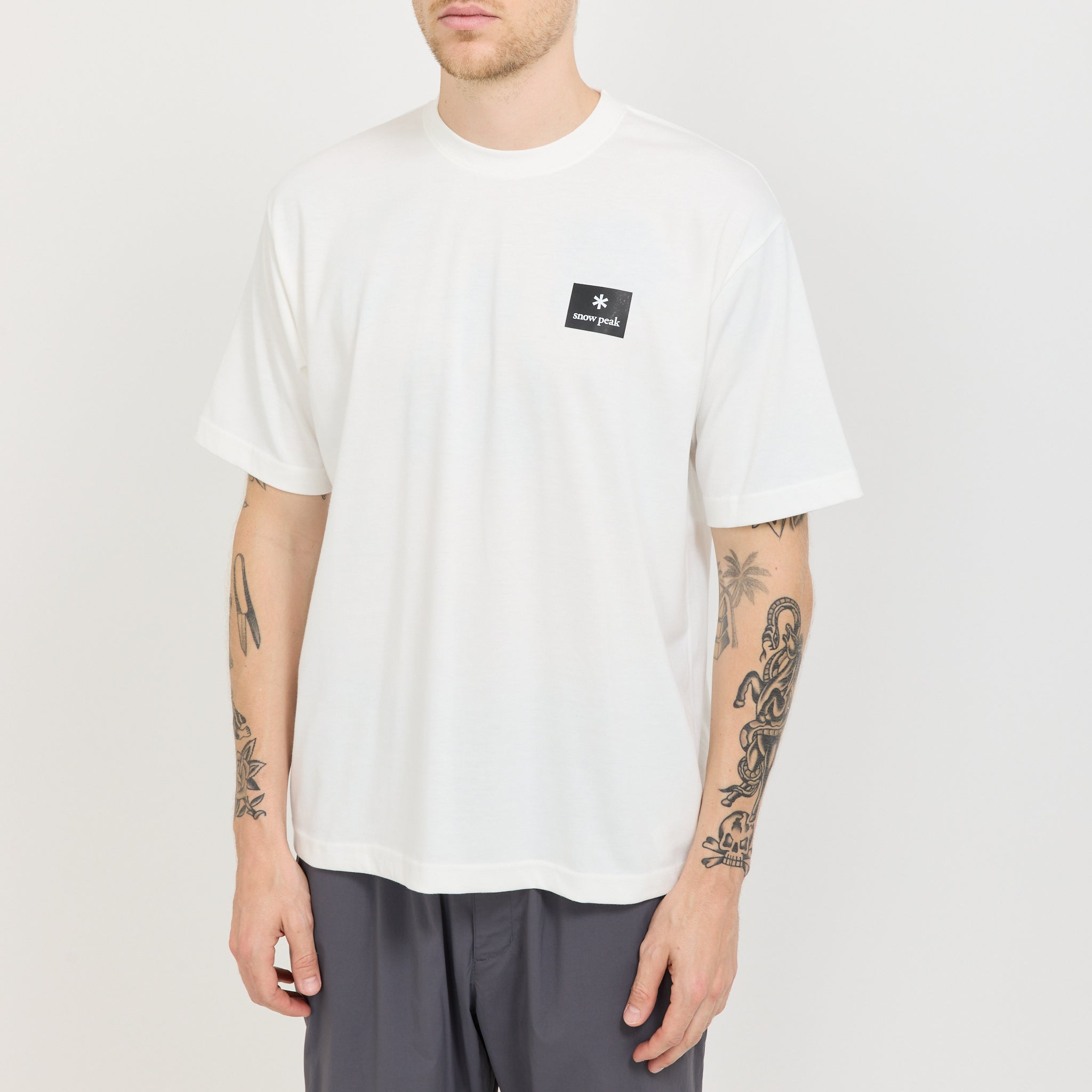 New Standard Square Logo T-Shirt Off White