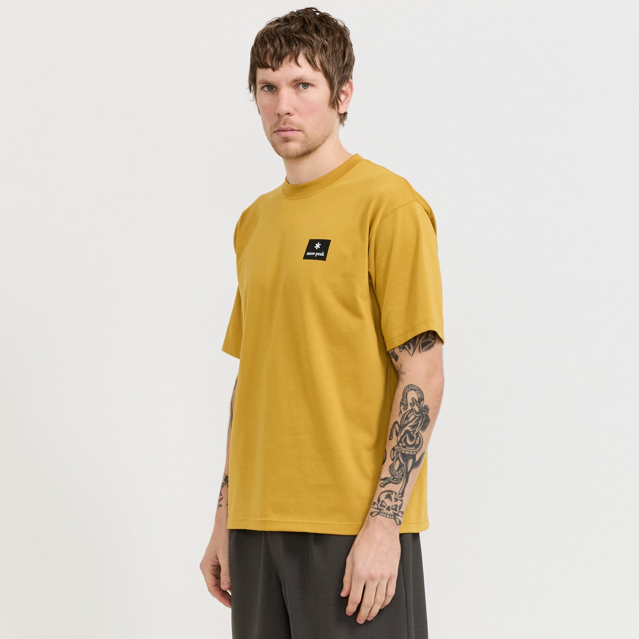 New Standard Square Logo T-Shirt Yellow