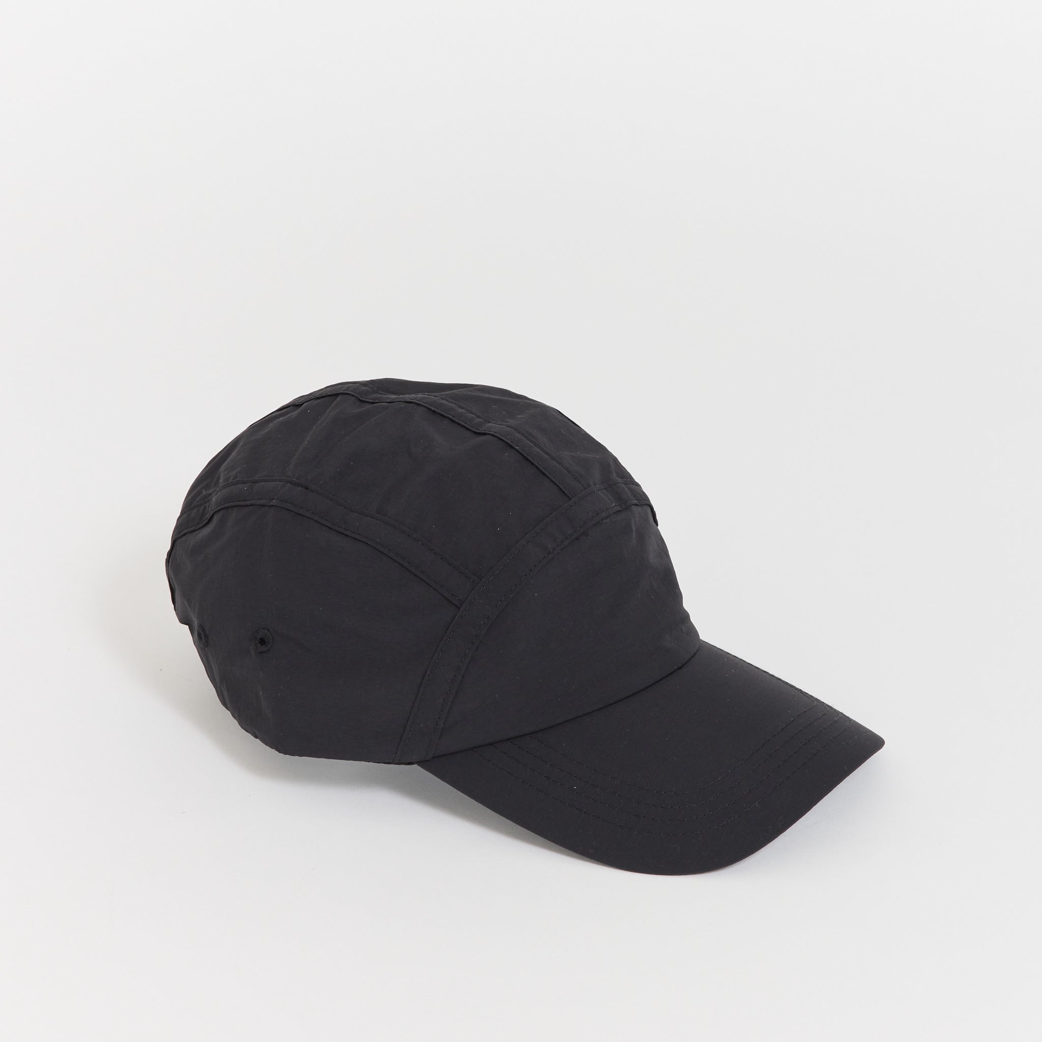 Nylon Tussah Cap Black