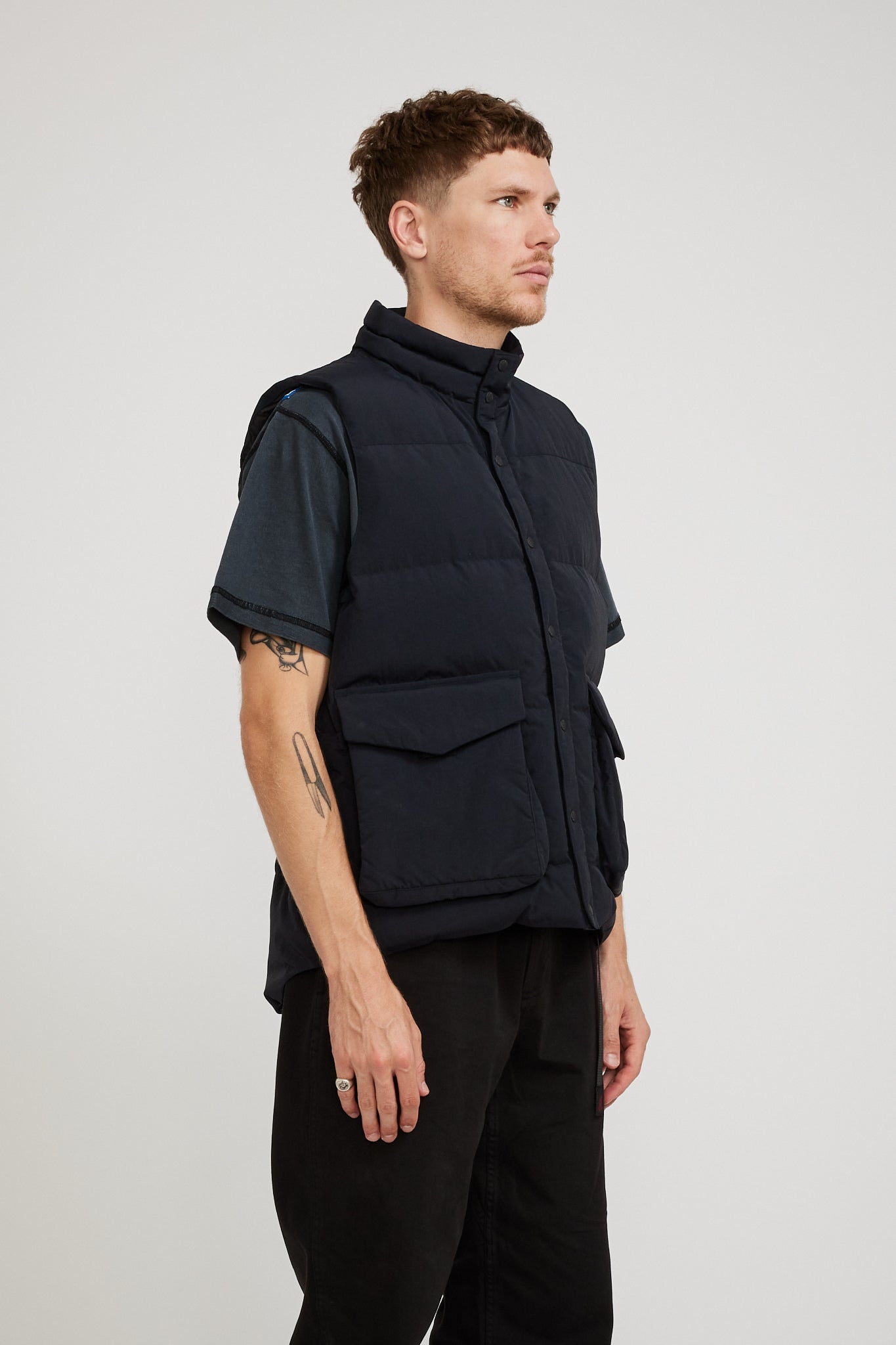 Snow Peak | Recycled Down Vest Black | Maplestore