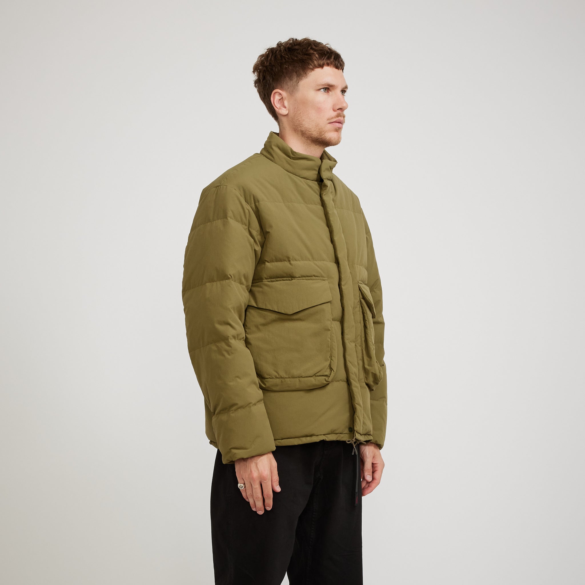 Recycled Down Jacket Olive