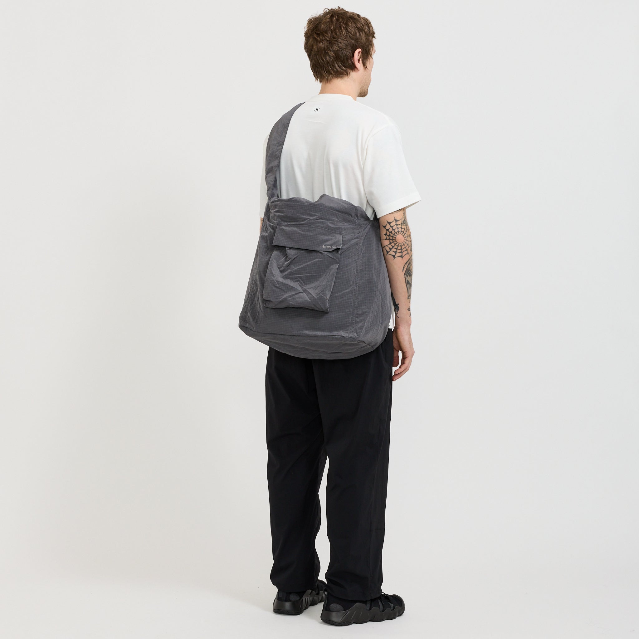 Ripstop Wrap Cross Bag Charcoal