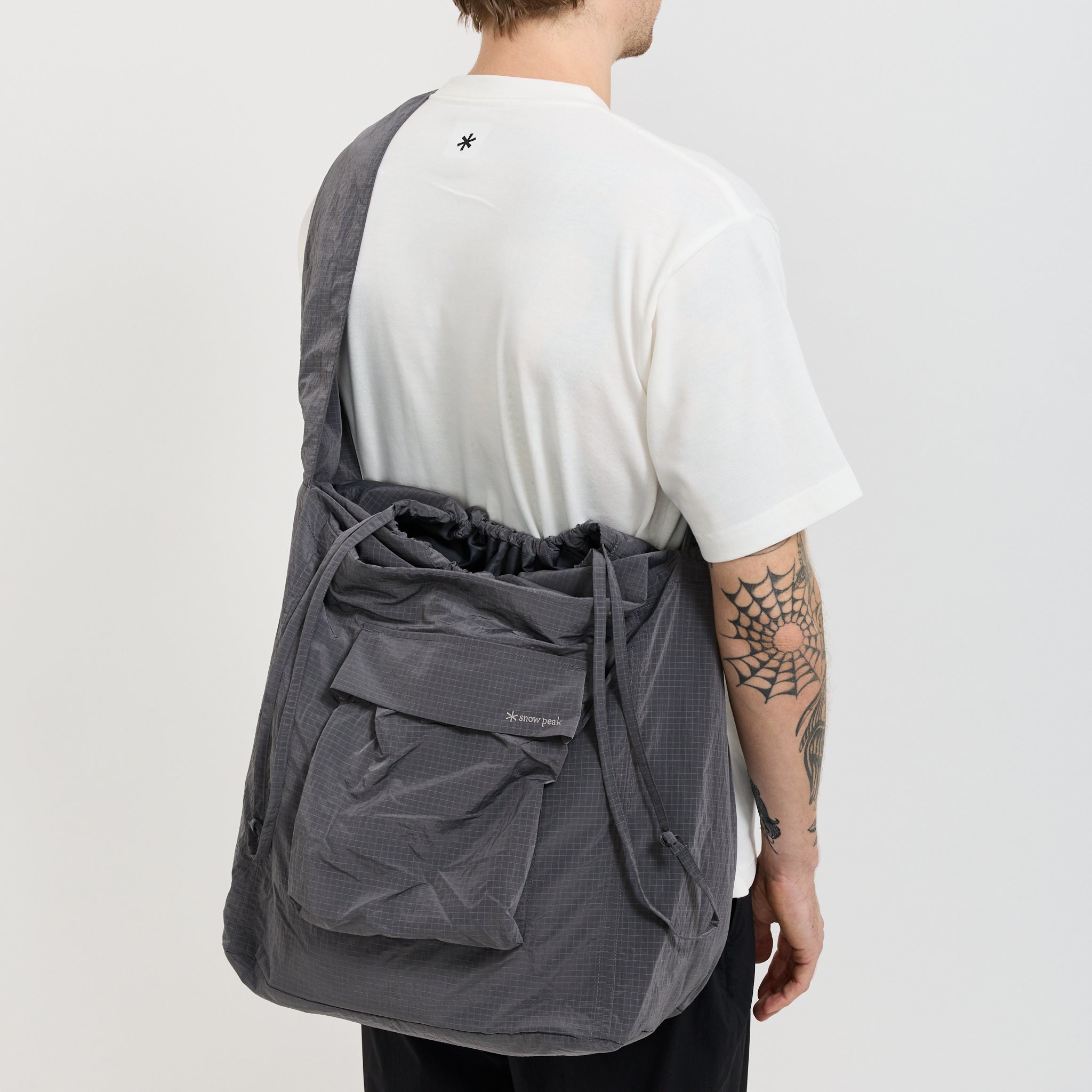 Ripstop Wrap Cross Bag Charcoal