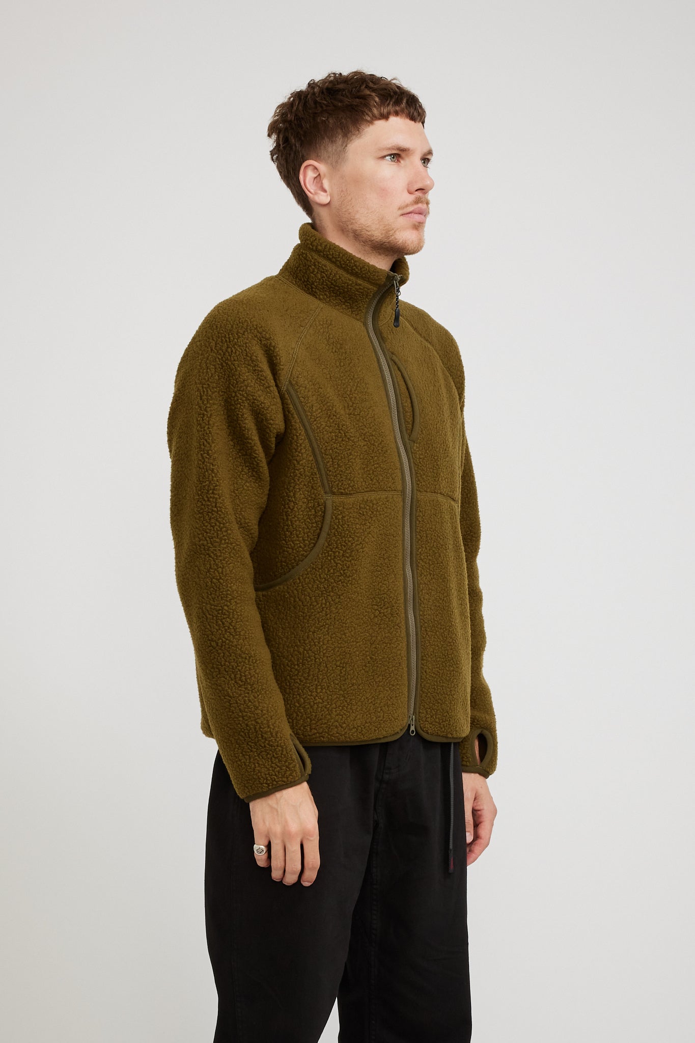 Snow Peak | Thermal Boa Fleece Jacket Olive | Maplestore