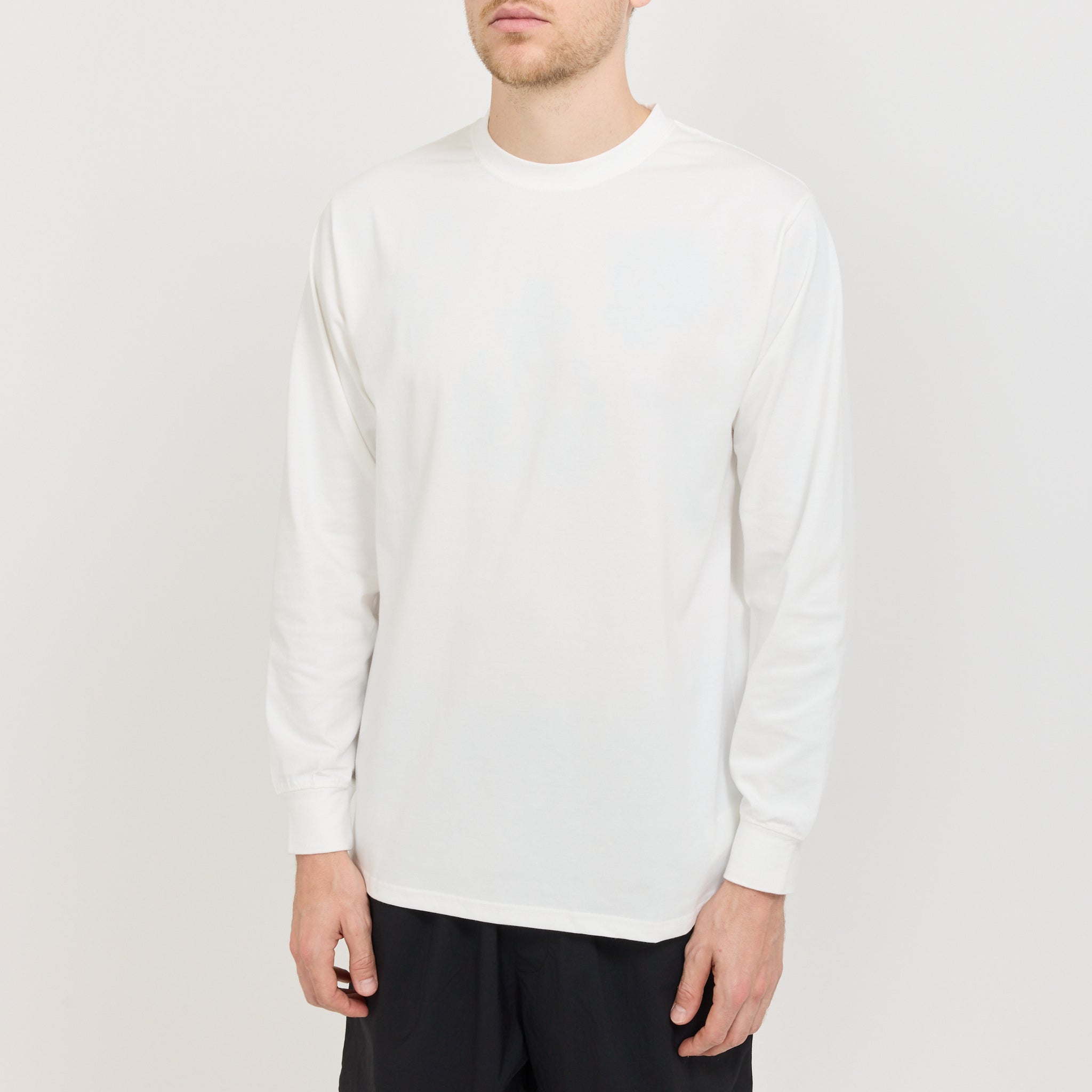 Snow Peak Typography L/S T-Shirt Off White