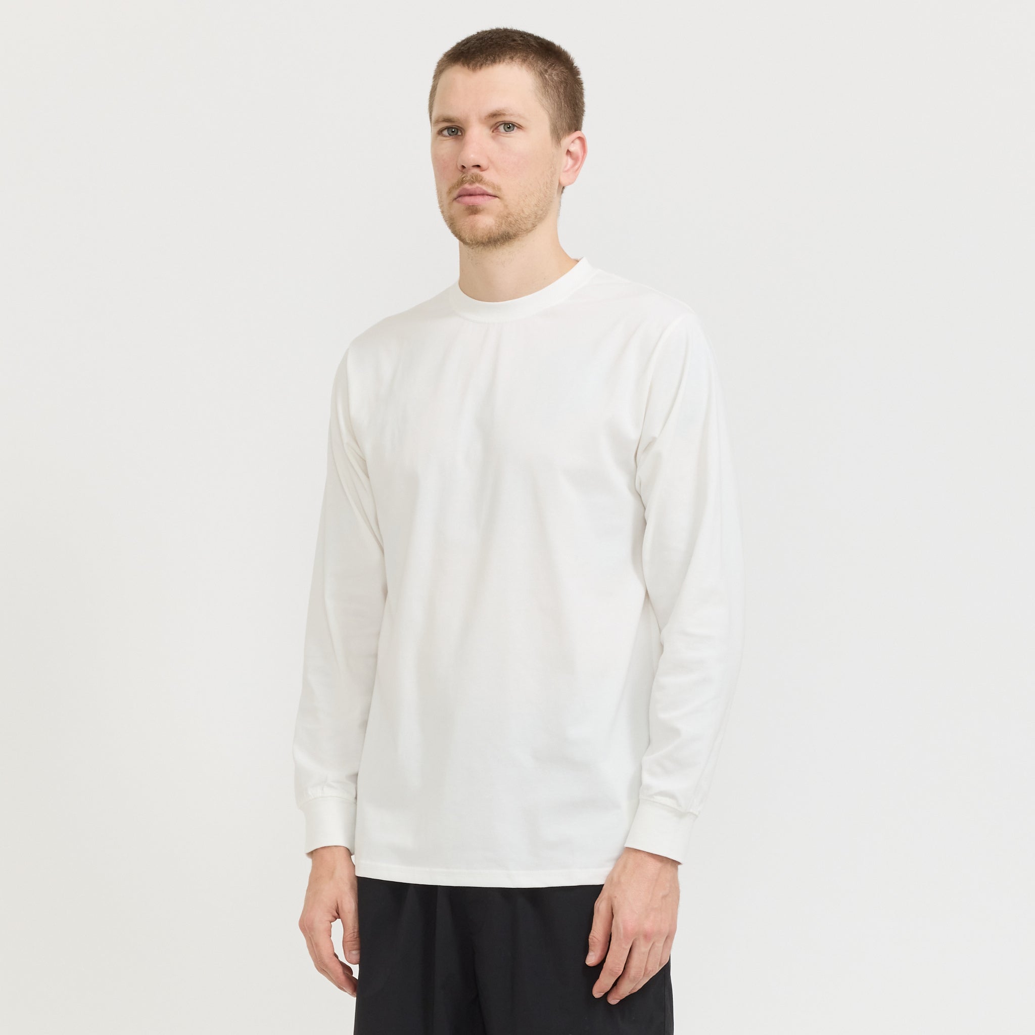 Snow Peak Typography L/S T-Shirt Off White