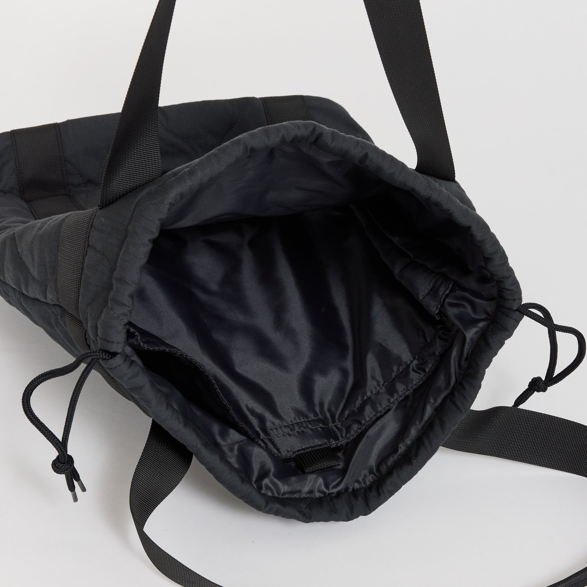Quilted Ripstop Tote Black