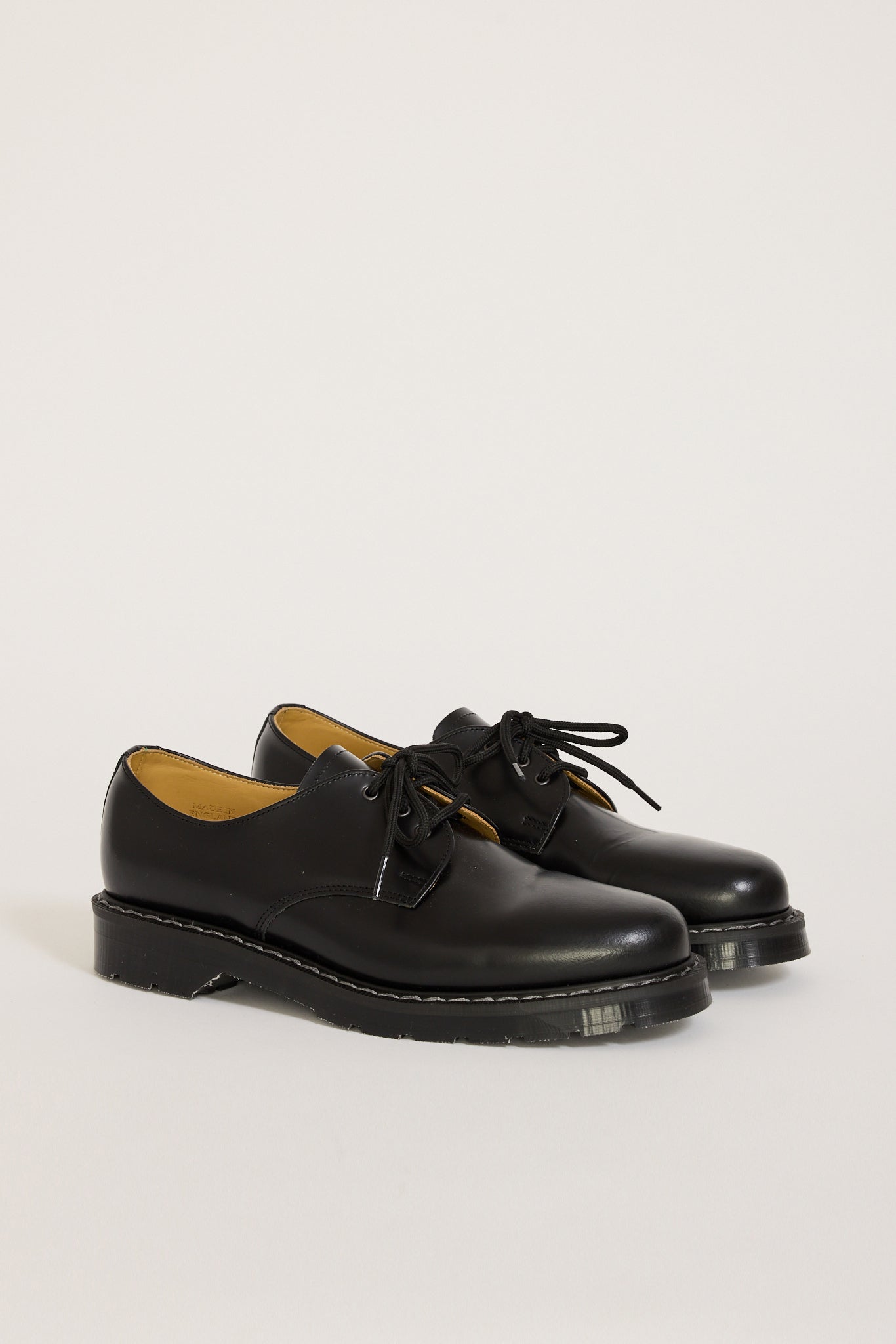 Solovair | Hi Shine Gibson Derby Black | Maplestore