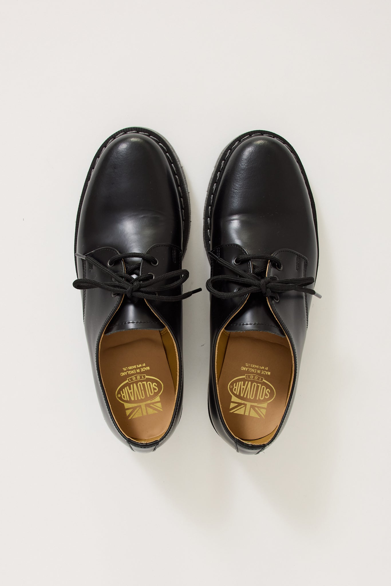 Solovair | Hi Shine Gibson Derby Black | Maplestore