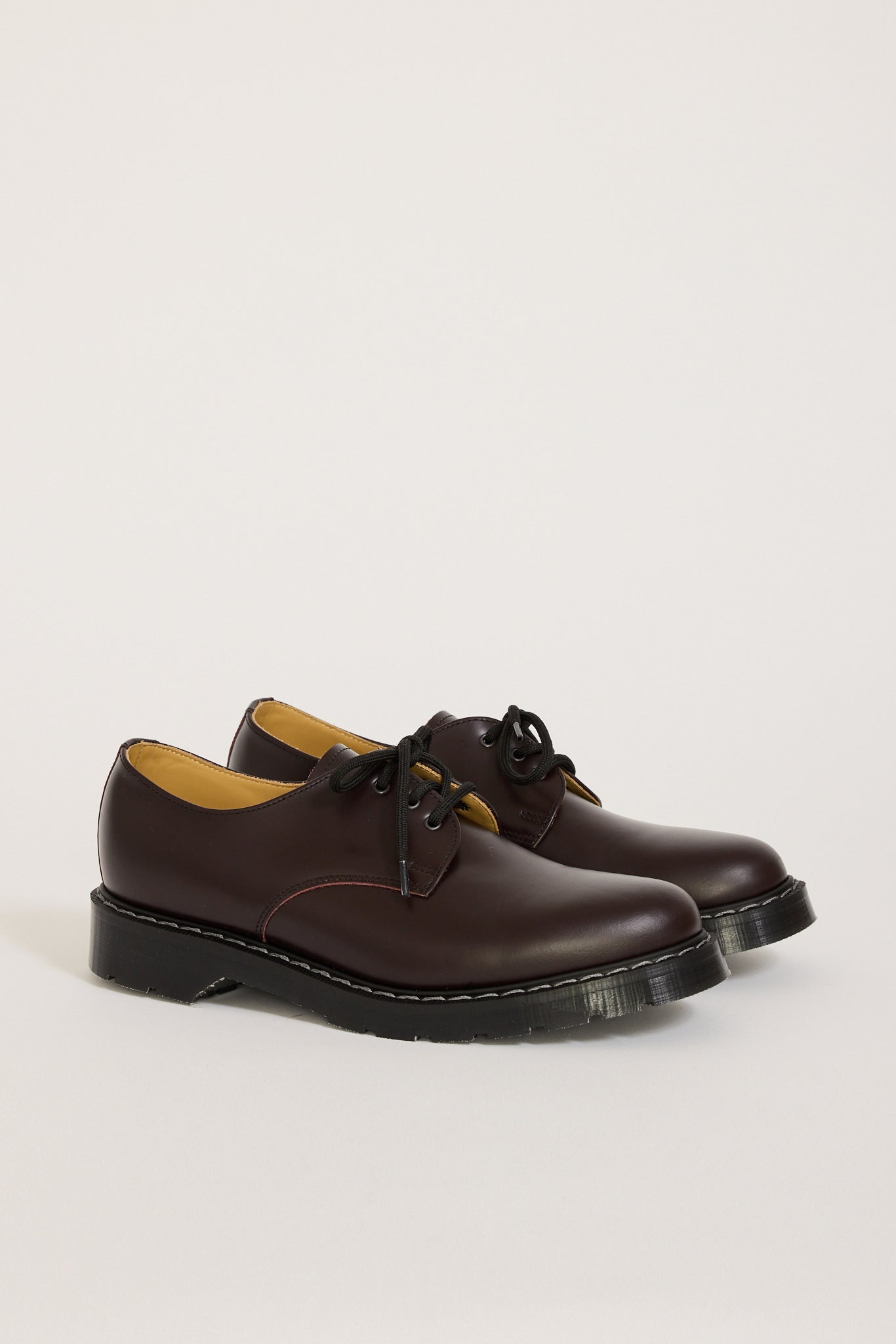 Solovair | Hi Shine Gibson Derby Dark Plum | Maplestore