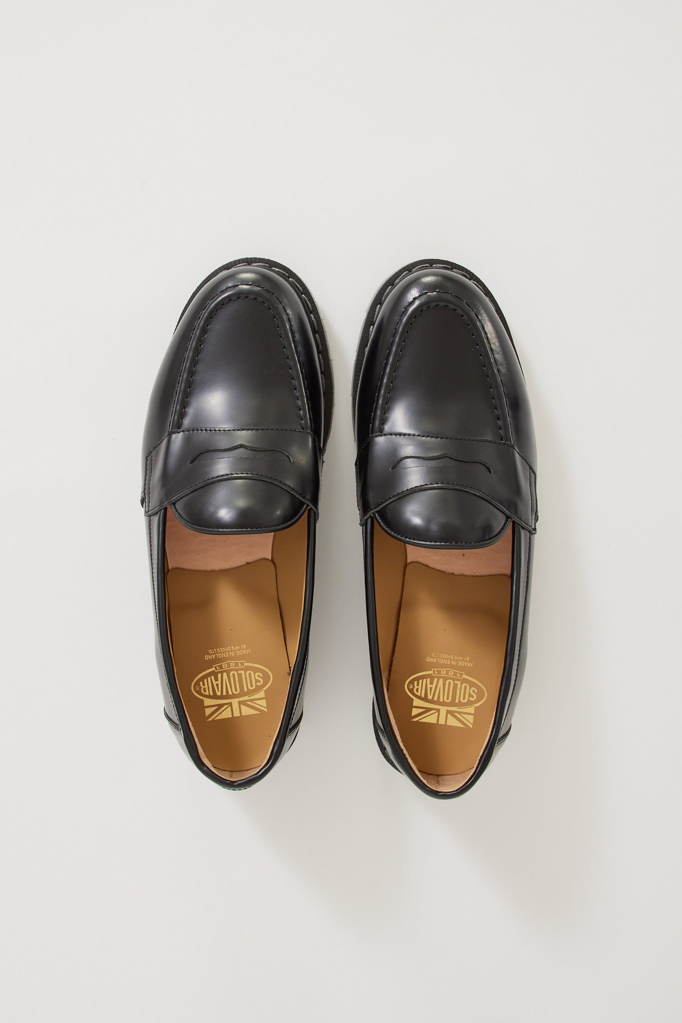 Solovair | Hi Shine Penny Loafer Black | Maplestore