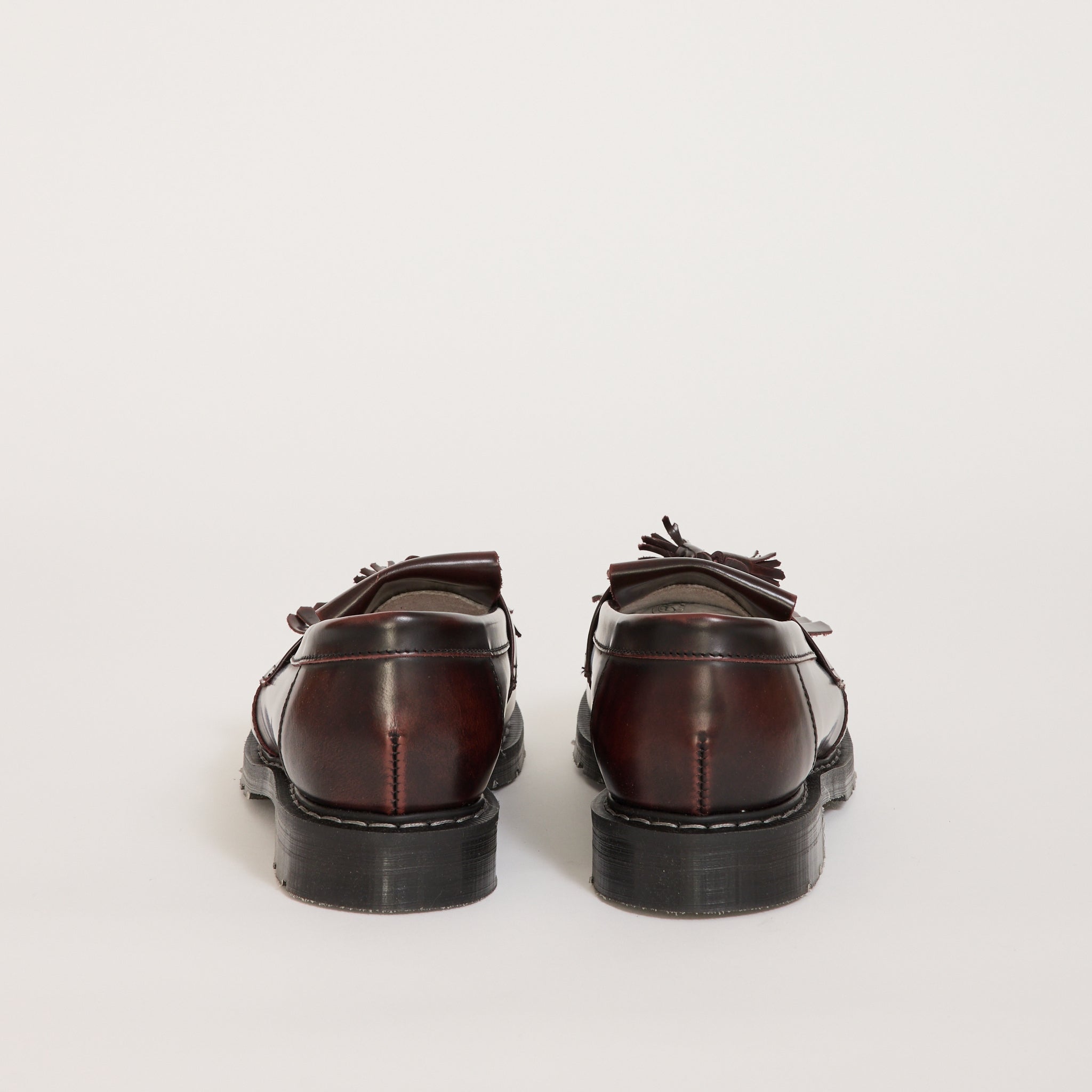 Hi Shine Tassel Loafer Burgundy Rub