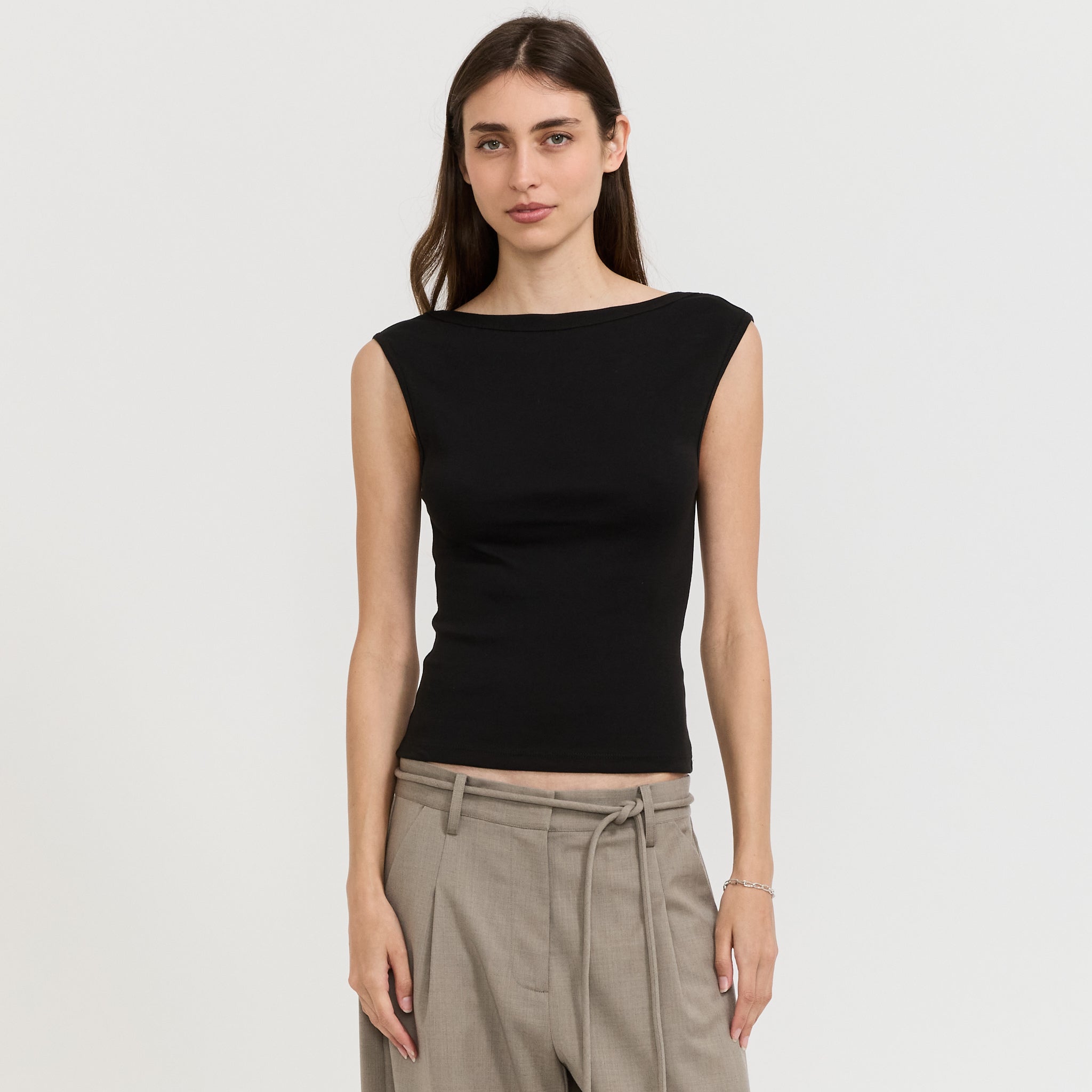 Ballerina Top Jet Black