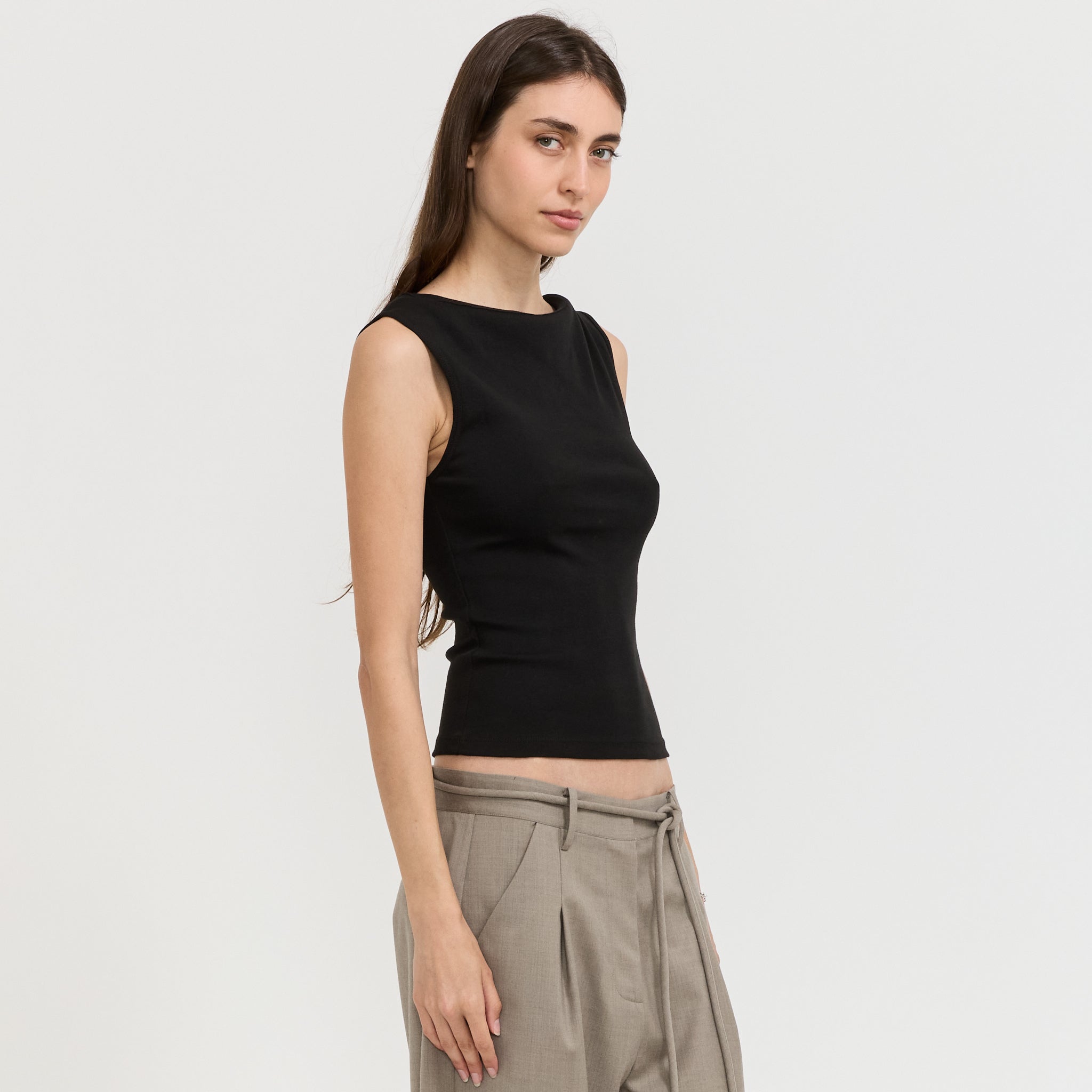 Ballerina Top Jet Black