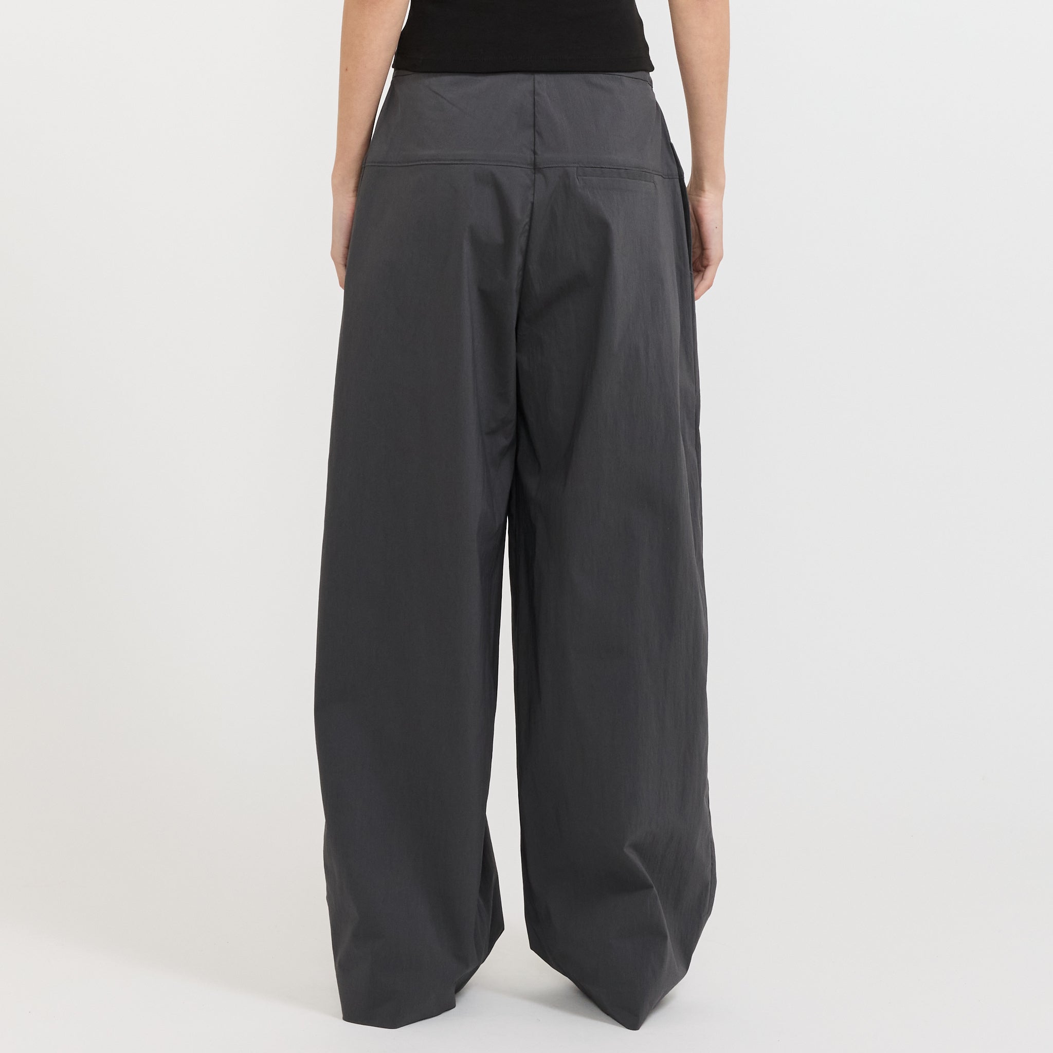 Relaxed Pleat Pants Iron Glaze
