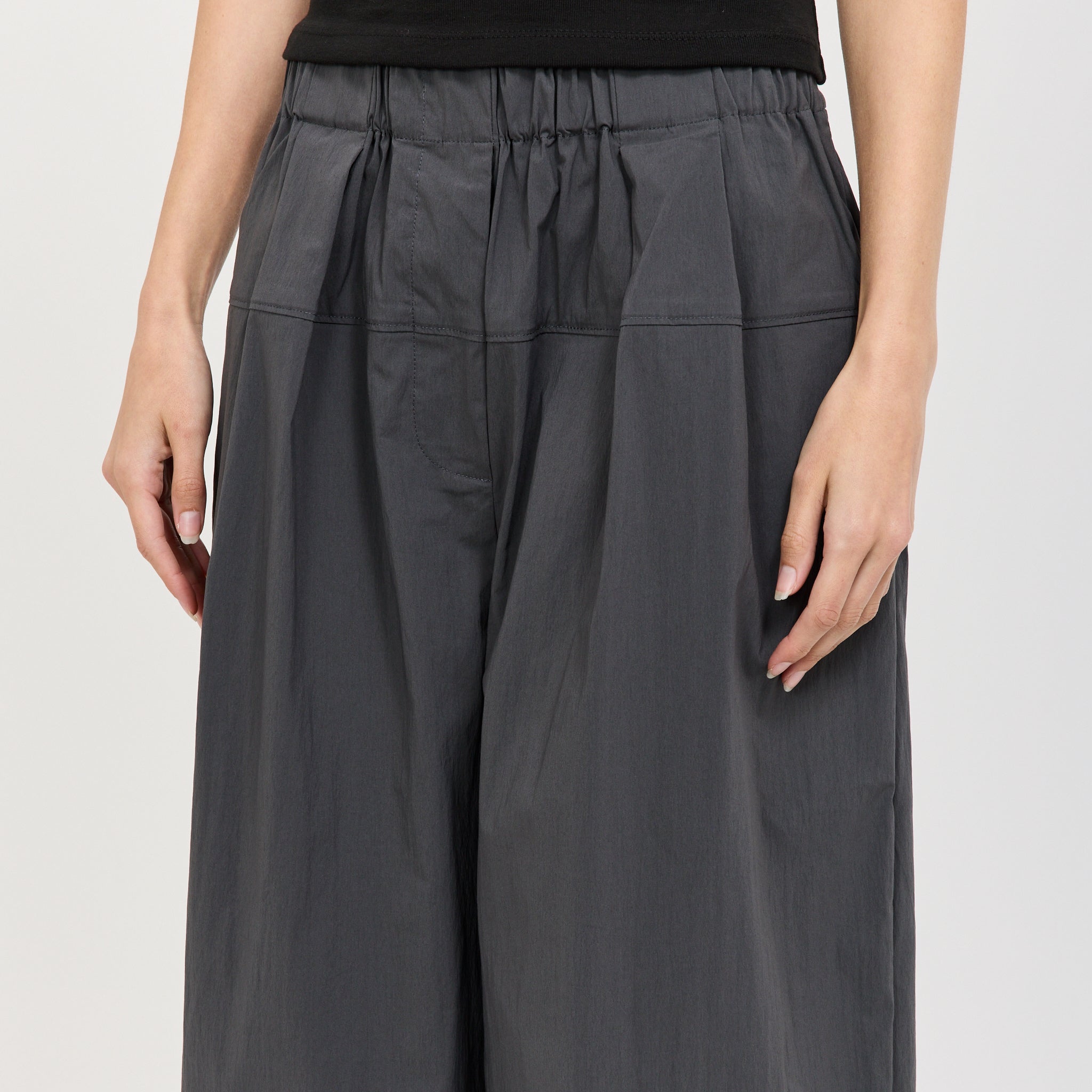 Relaxed Pleat Pants Iron Glaze