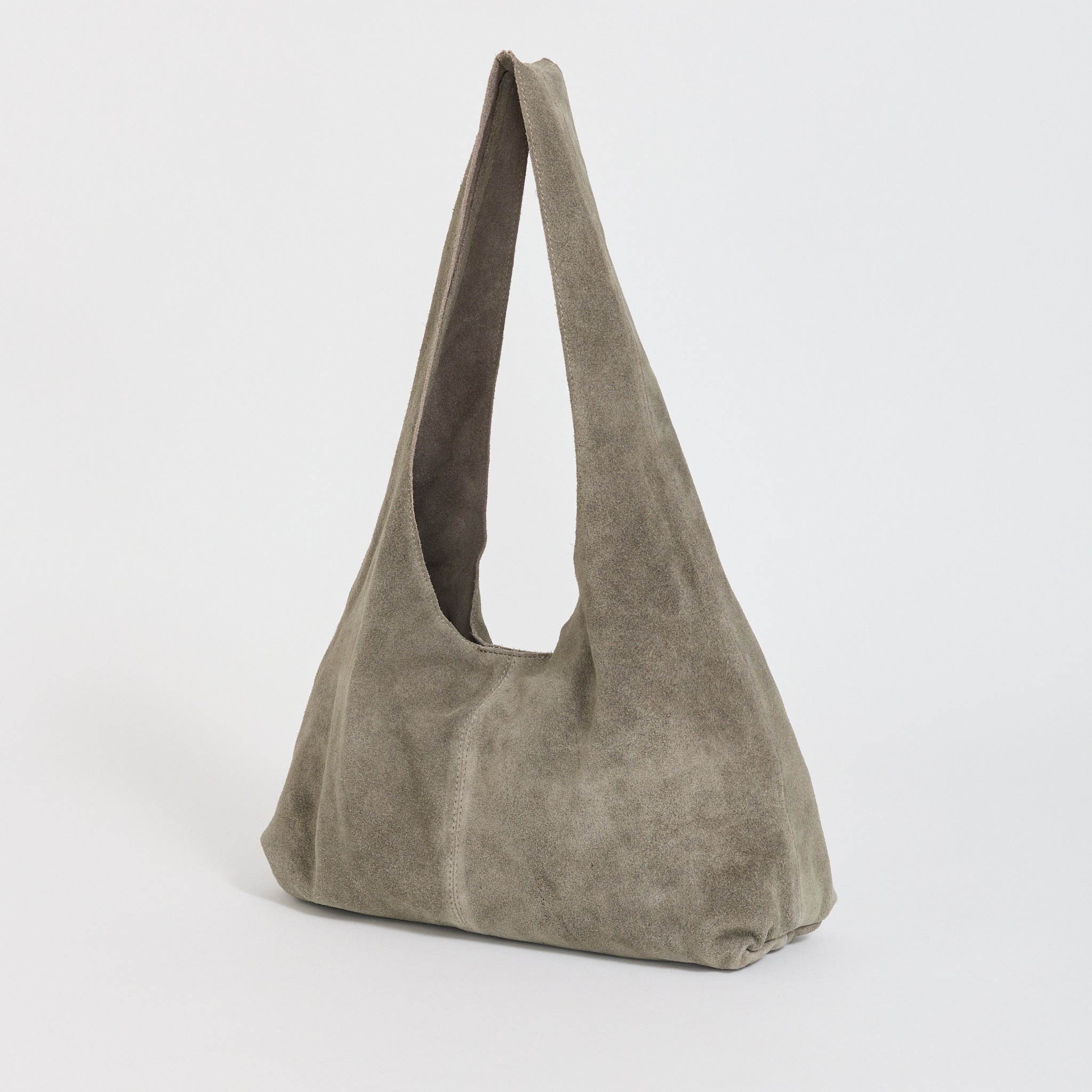 Suede Soft Bag Pebble