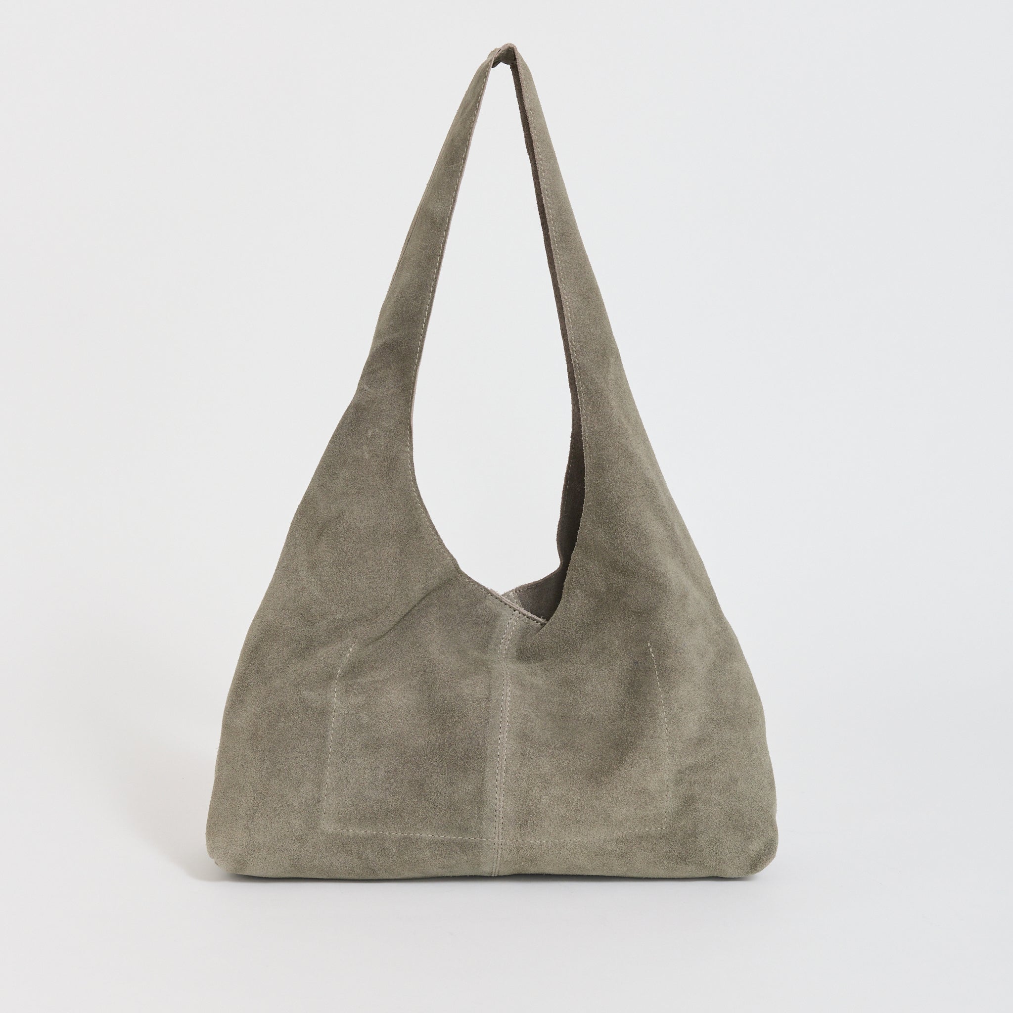 Suede Soft Bag Pebble