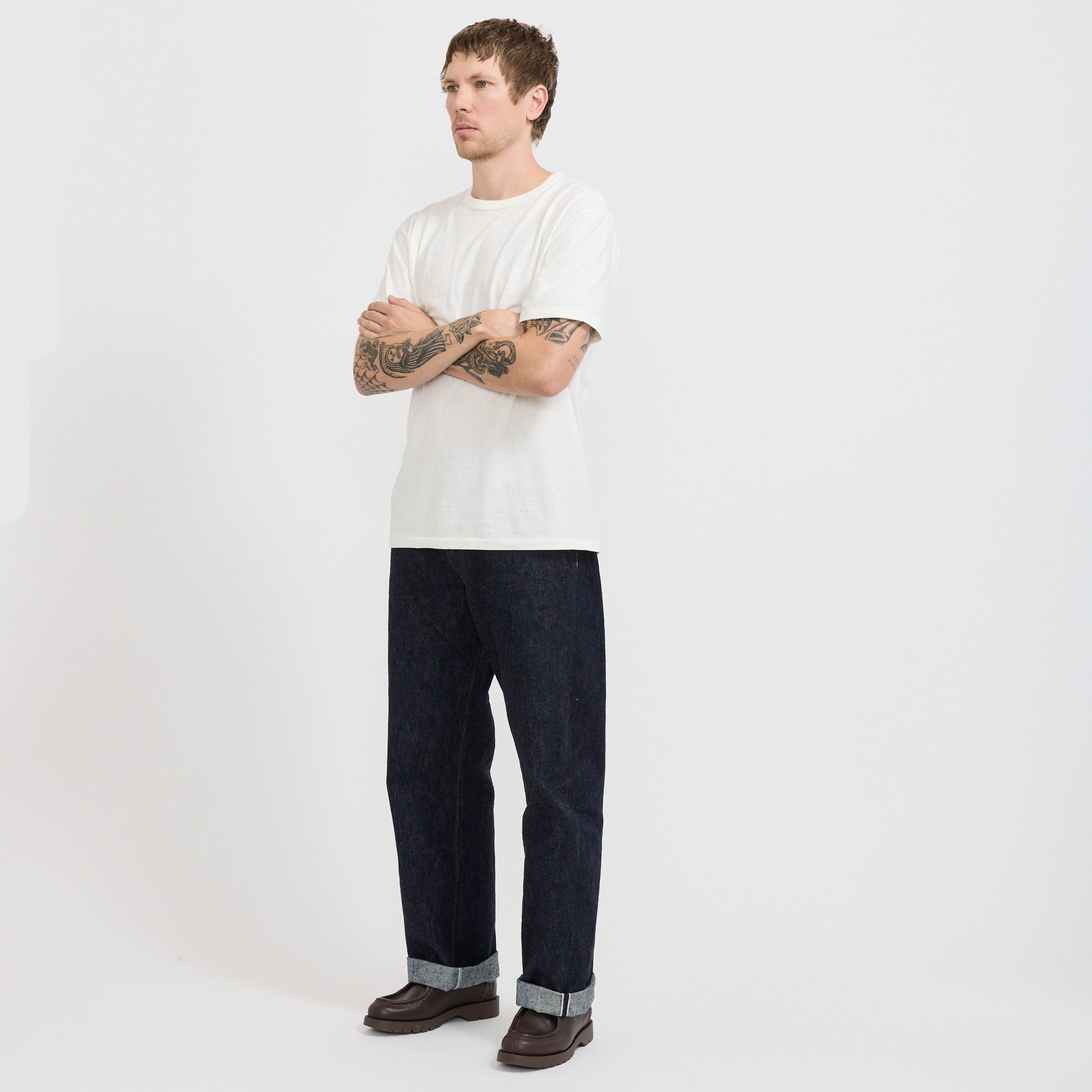2025 Model Wide Leg One Wash 13 oz