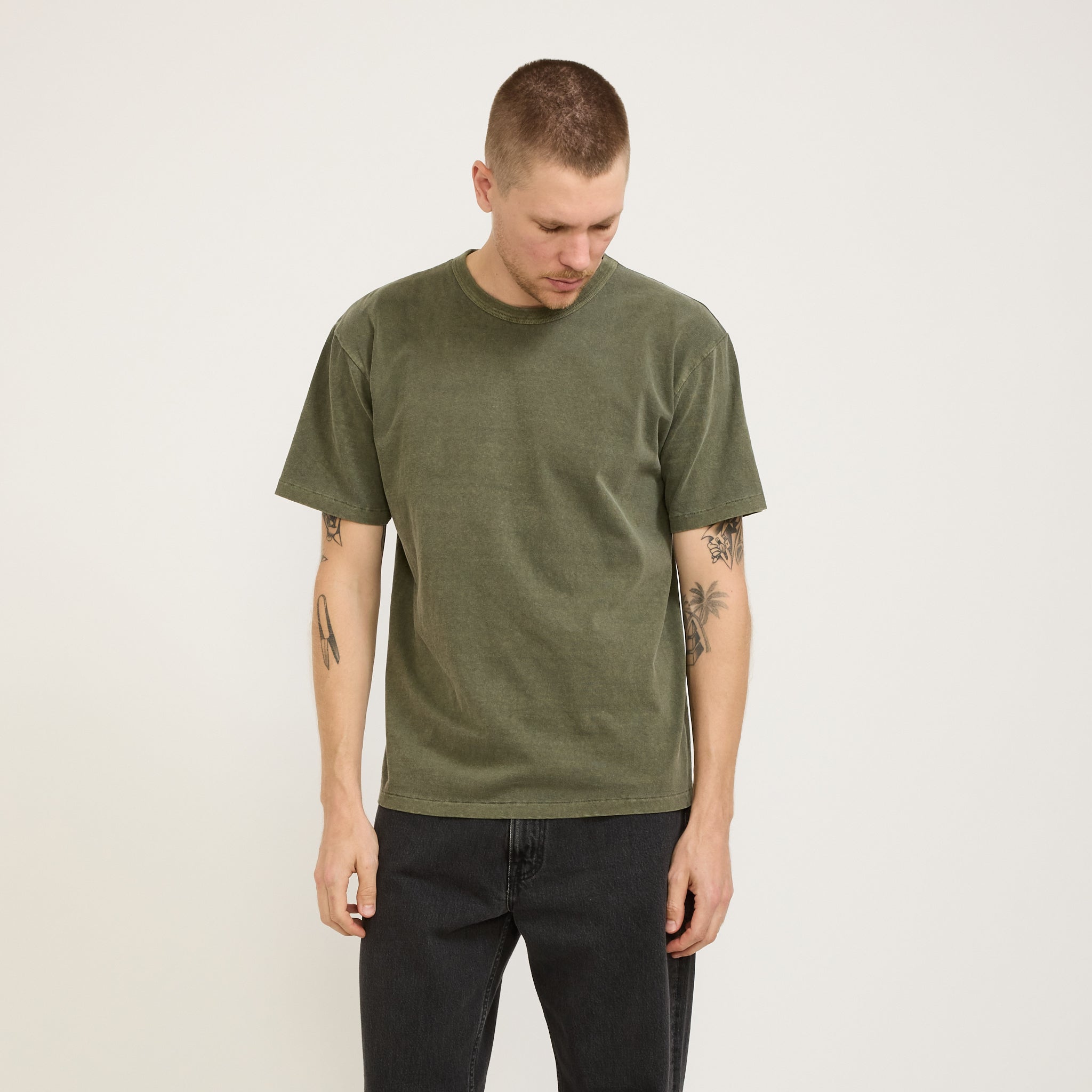 Haleiwa SS T-Shirt Pigment Dye Grape Leaf