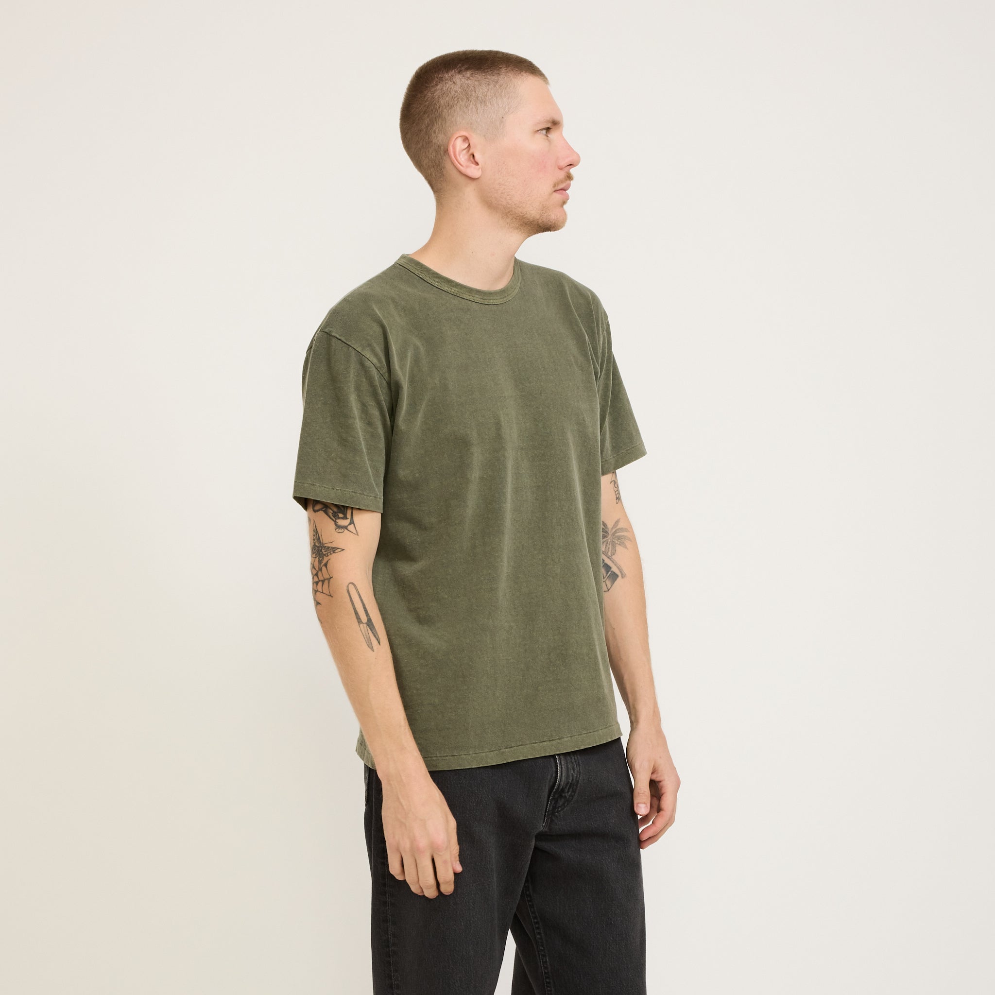 Haleiwa SS T-Shirt Pigment Dye Grape Leaf