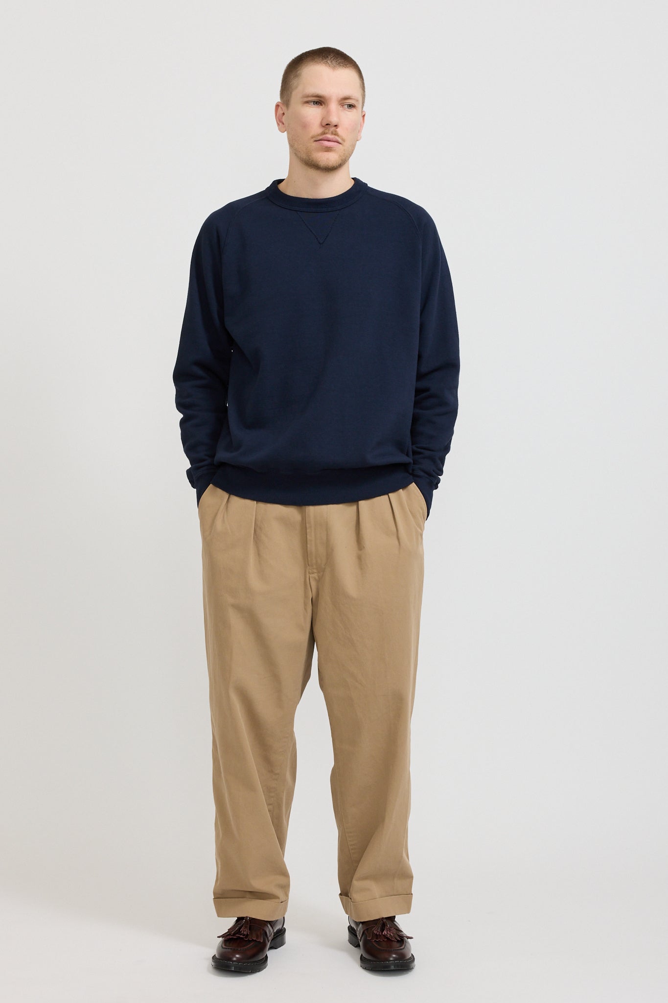 Sunray Sportswear | Puamana Crew Neck Dark Navy | Maplestore