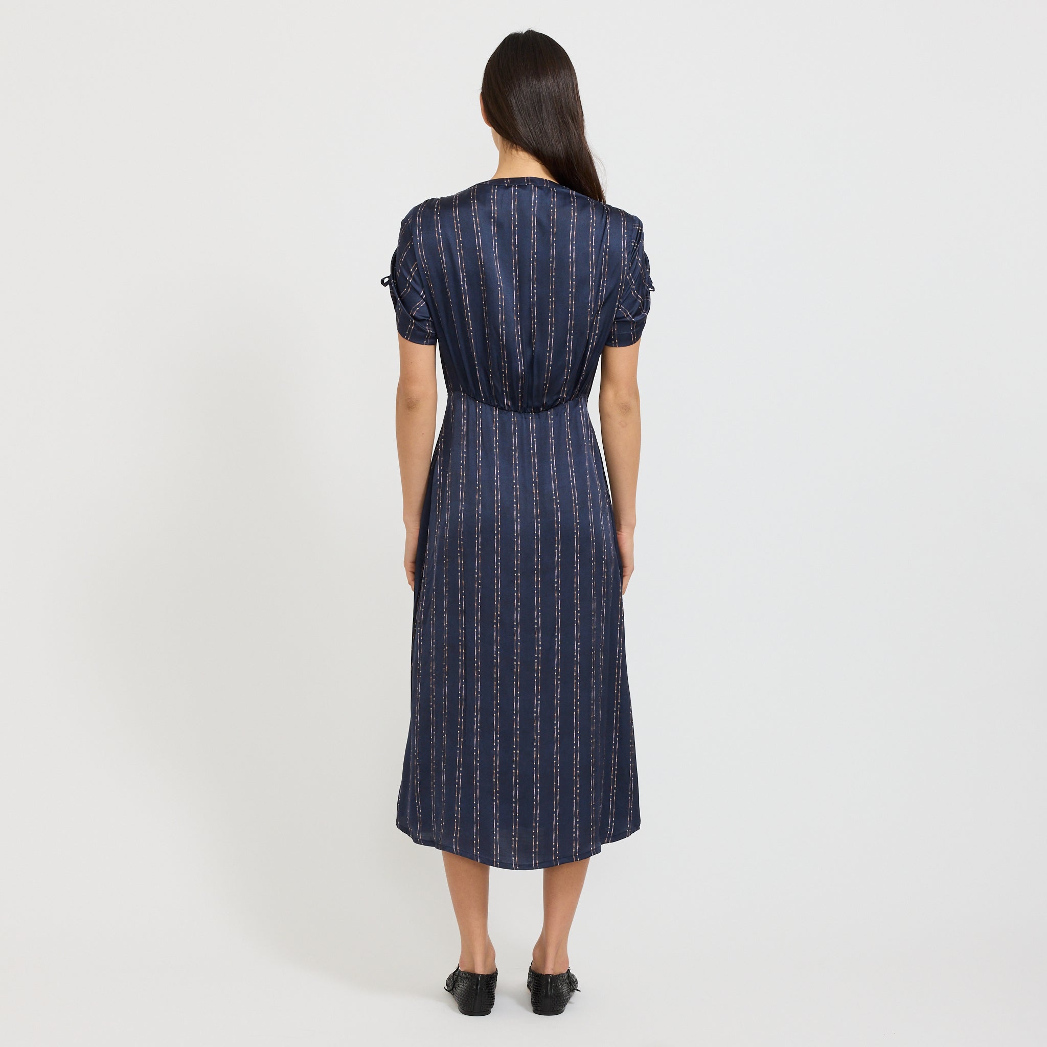 Nolong Dress Navy Plumik
