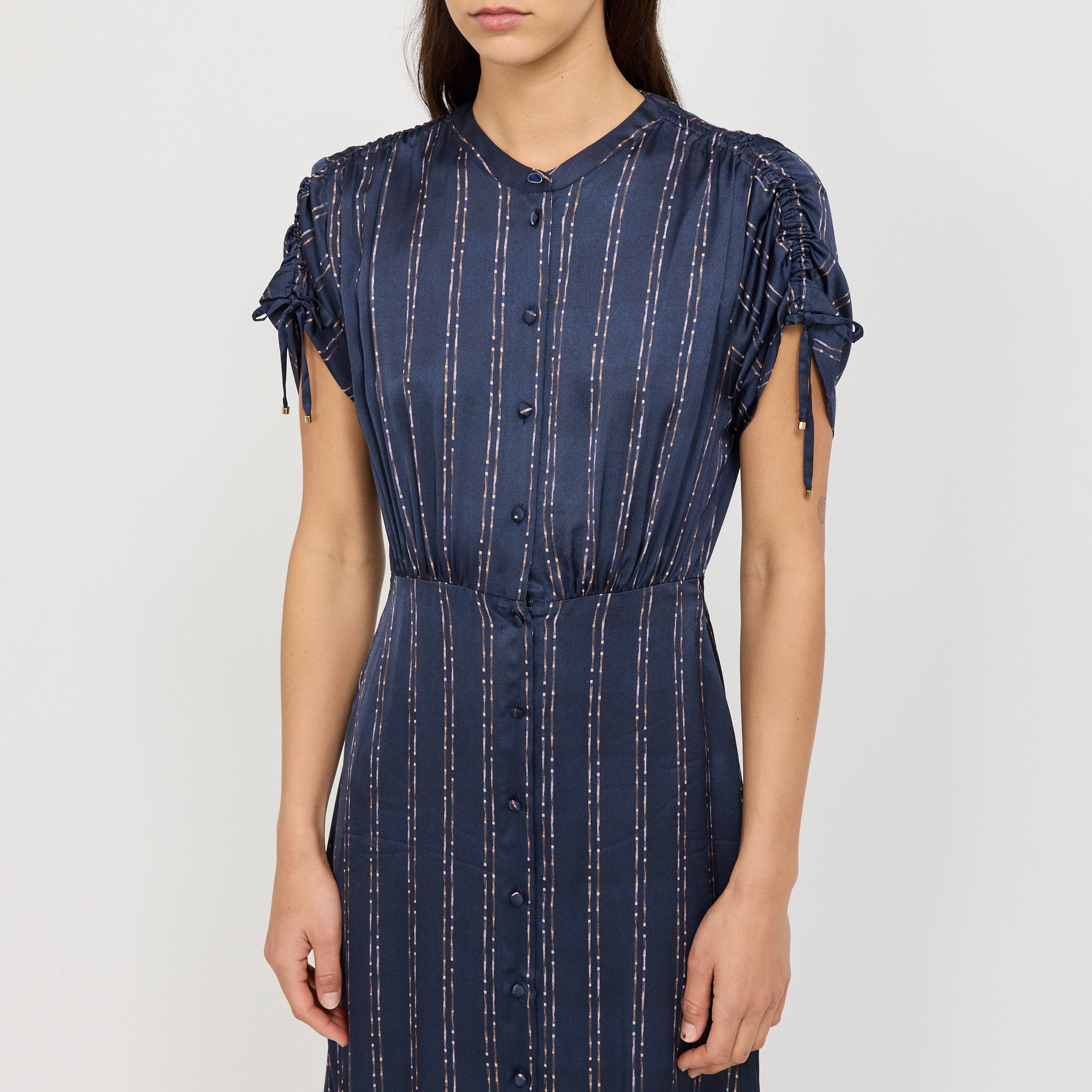 Nolong Dress Navy Plumik