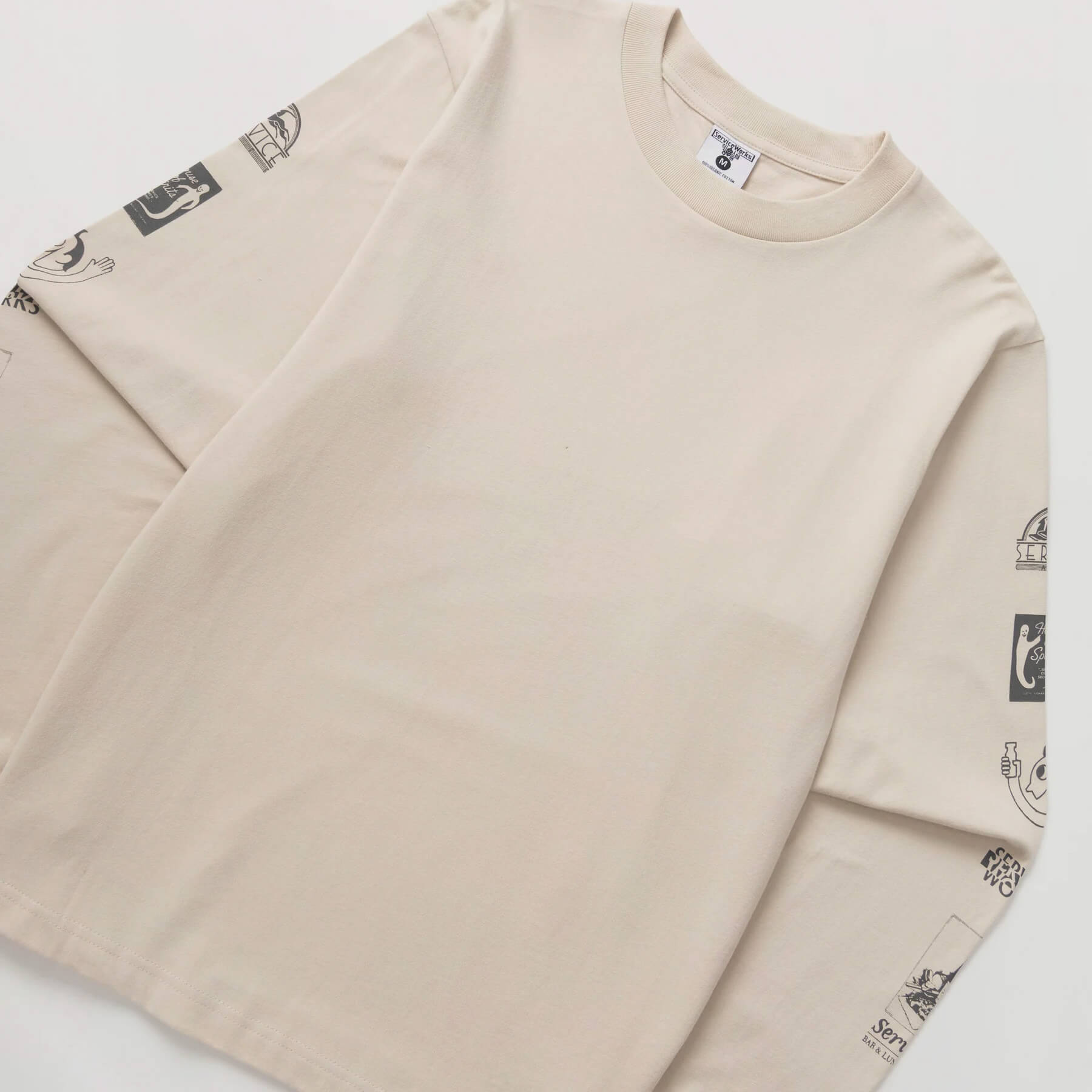 Service Works | Bootleg Long Sleeve Tee Natural | Maplestore