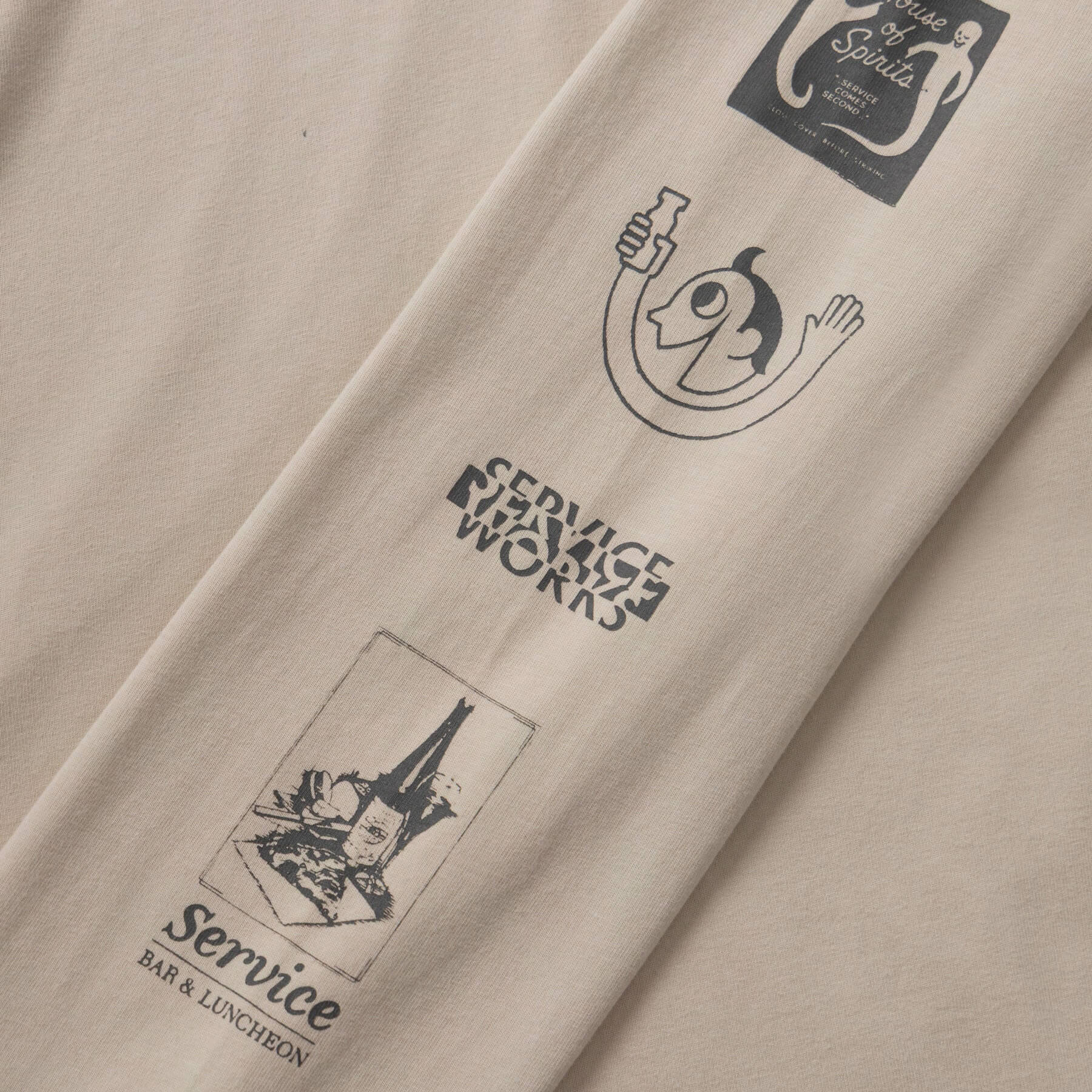 Service Works | Bootleg Long Sleeve Tee Natural | Maplestore