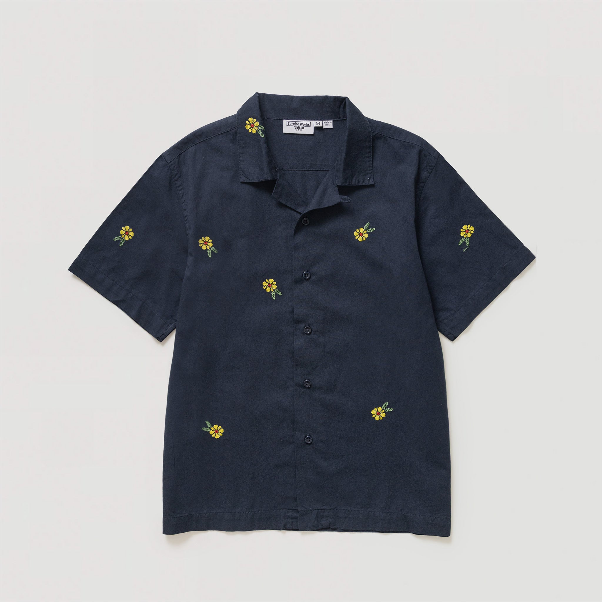 Service Works | Cross Stitch Shirt Dark Navy | Maplestore