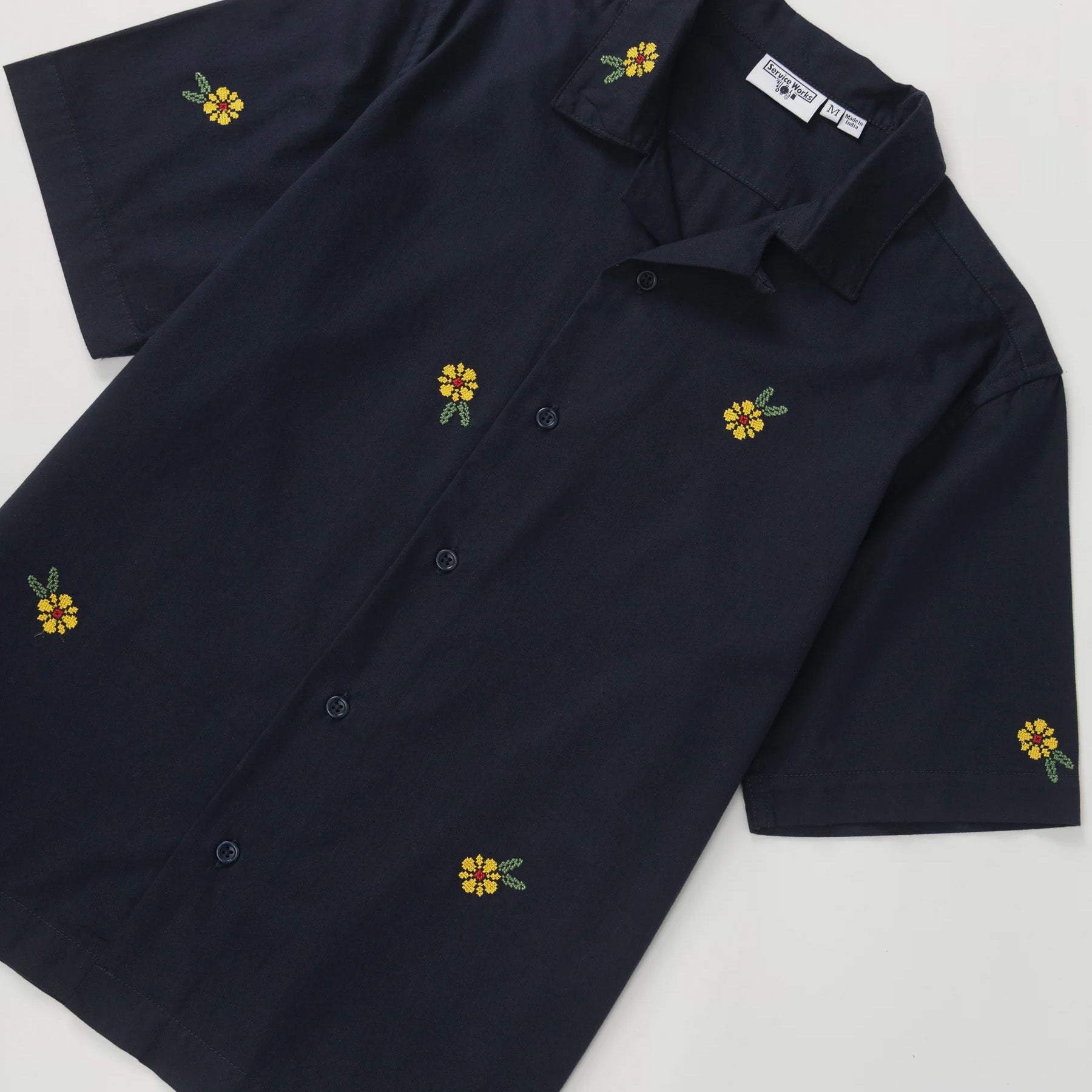 Service Works | Cross Stitch Shirt Dark Navy | Maplestore
