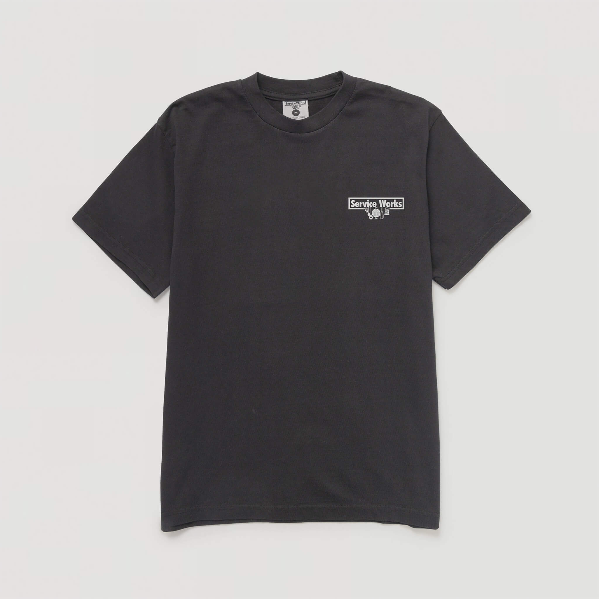 Service Works | Pigment Dyed Trademark Tee Black | Maplestore